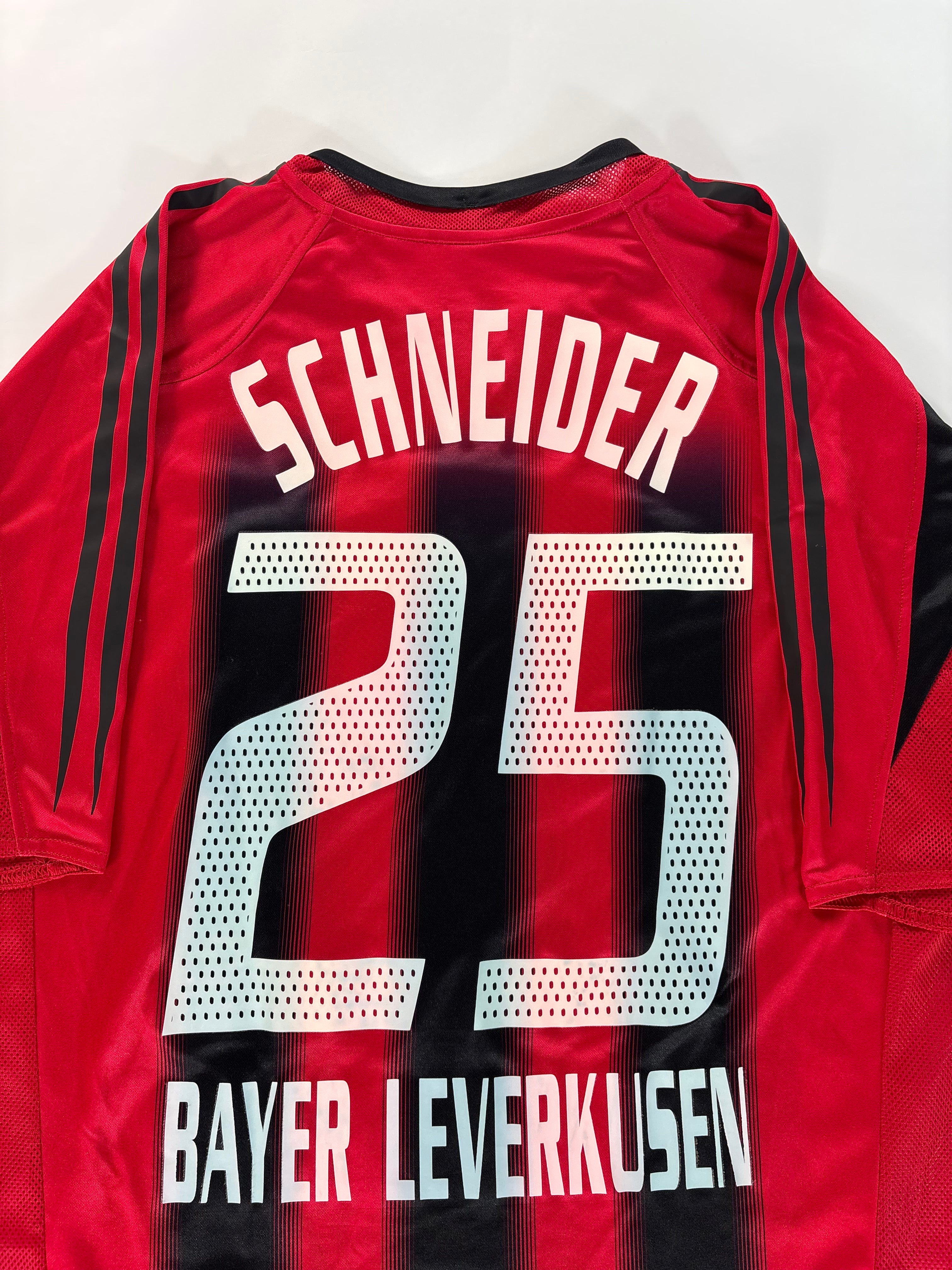Bayer 04 Leverkusen Heimtrikot 2004/2005 - #25 Schneider - L