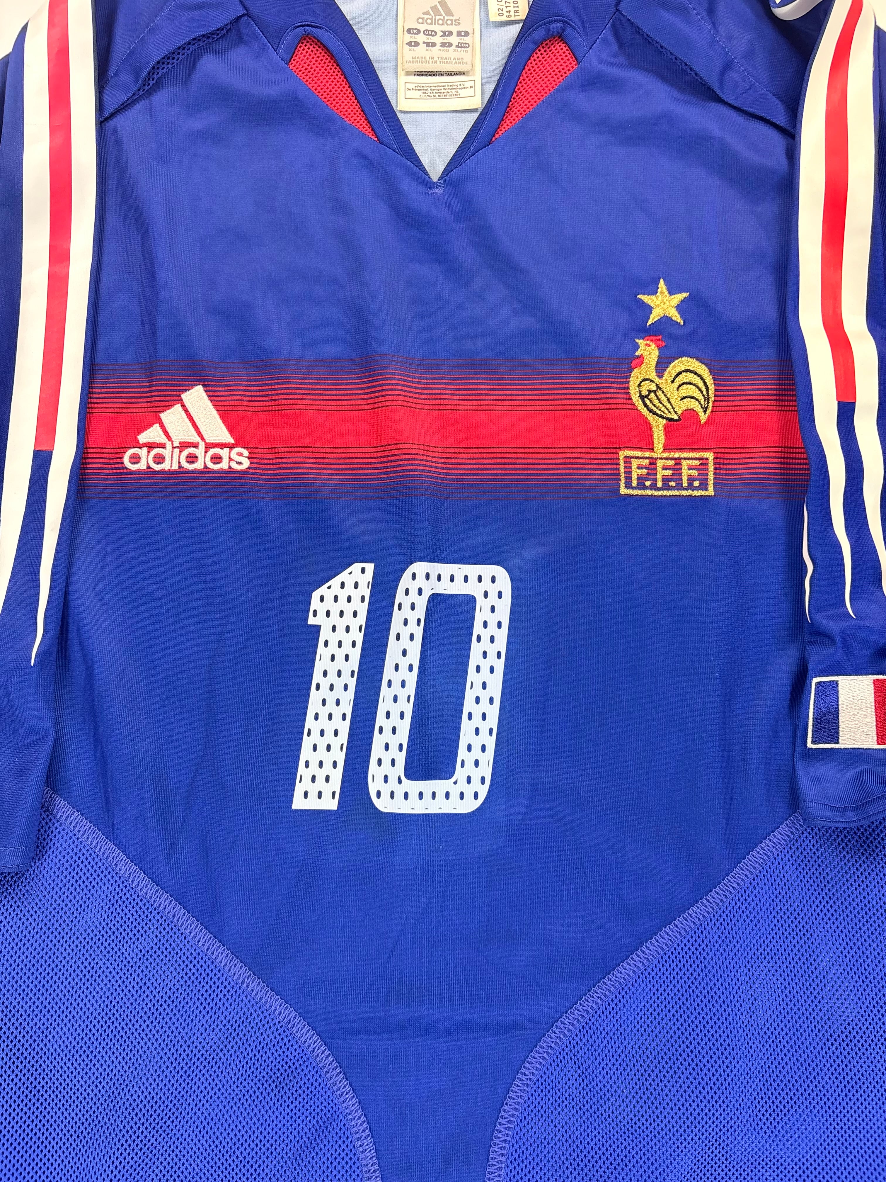 Frankreich Heimtrikot EM 2004 - #10 Zidane - XL