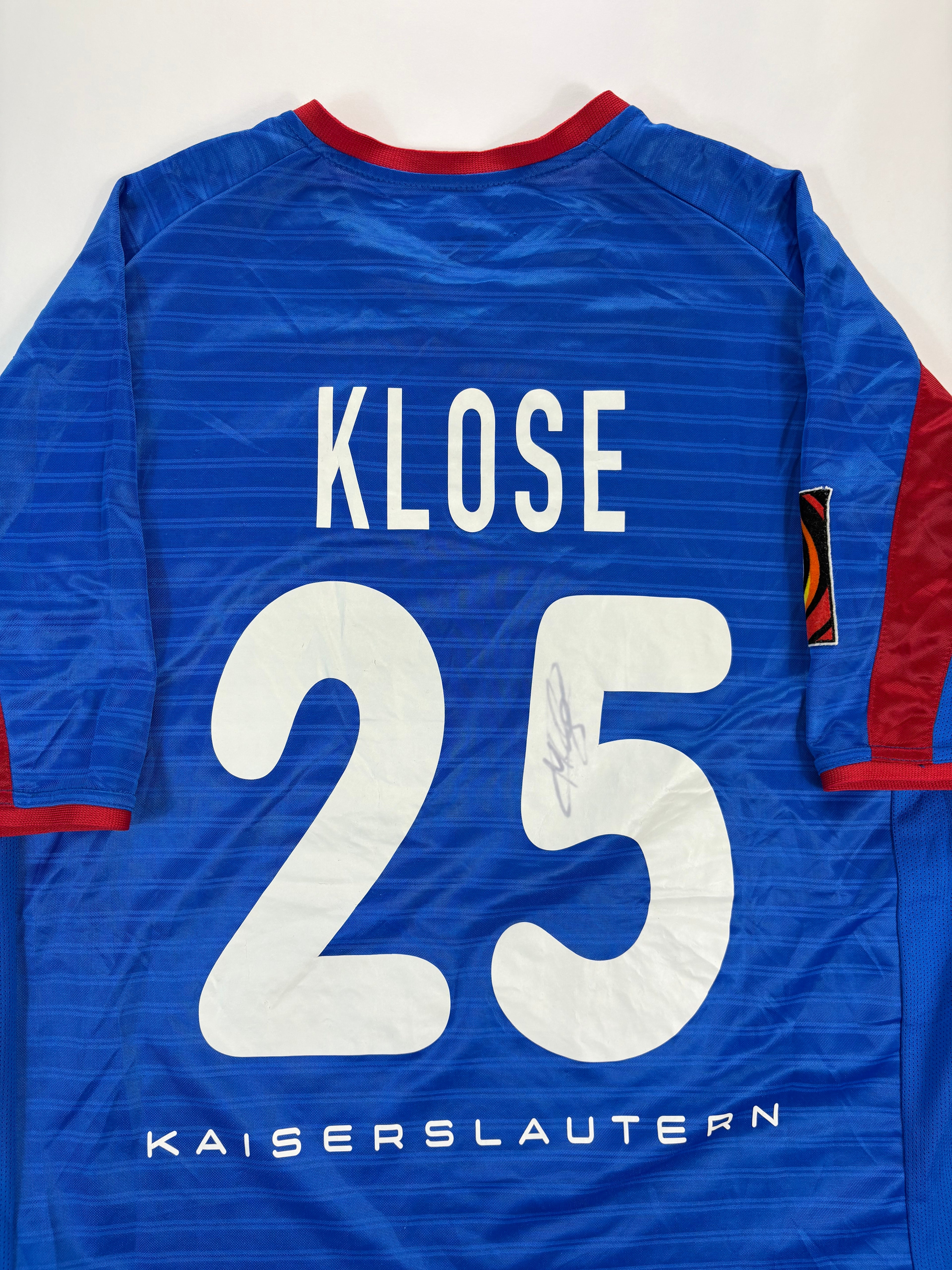 1. FC Kaiserslautern Auswärtstrikot 2001/2002 - #25 Klose - L - Matchworn