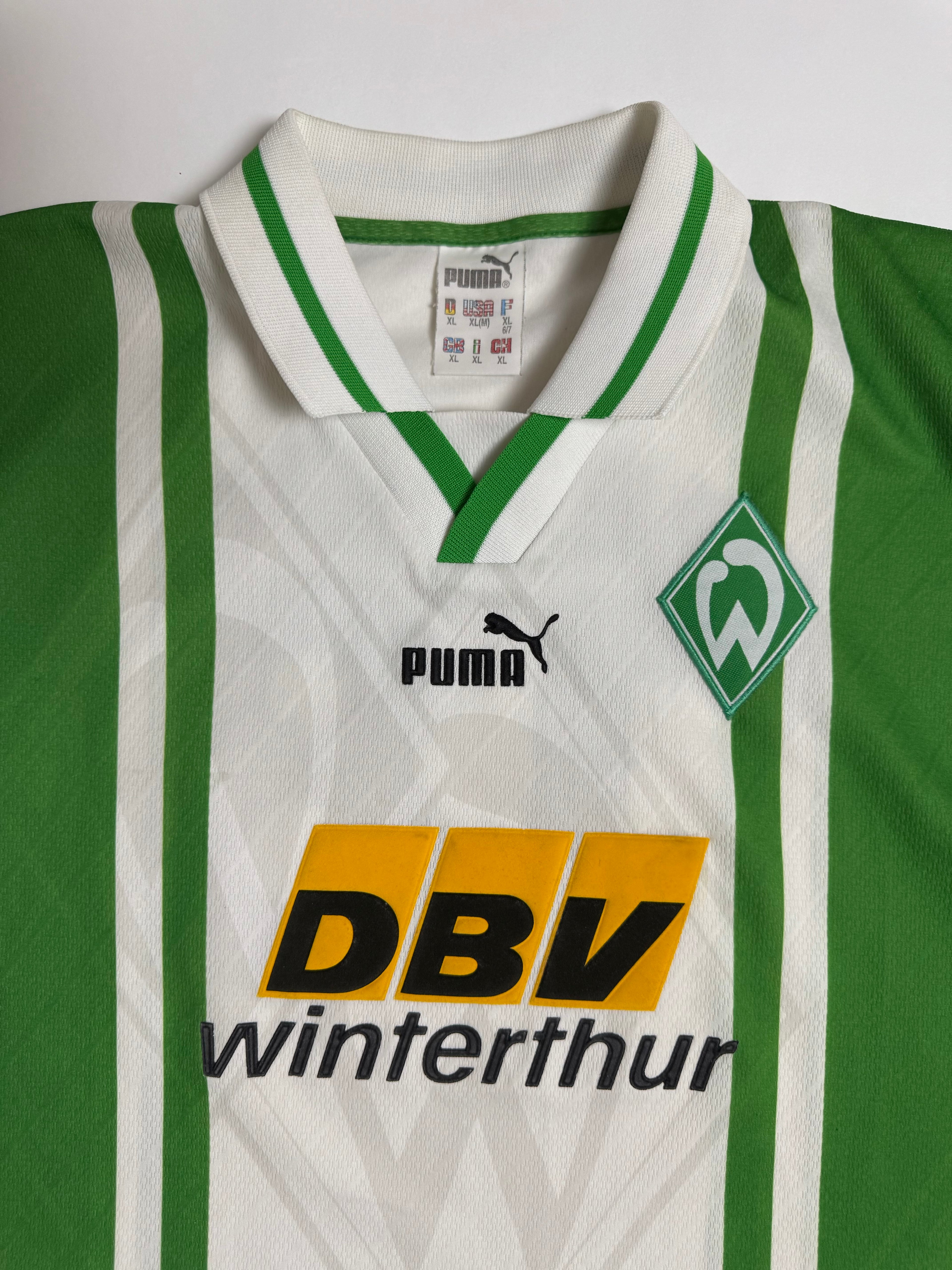 Werder Bremen Heimtrikot 96/97 - #18 Herzog - XL