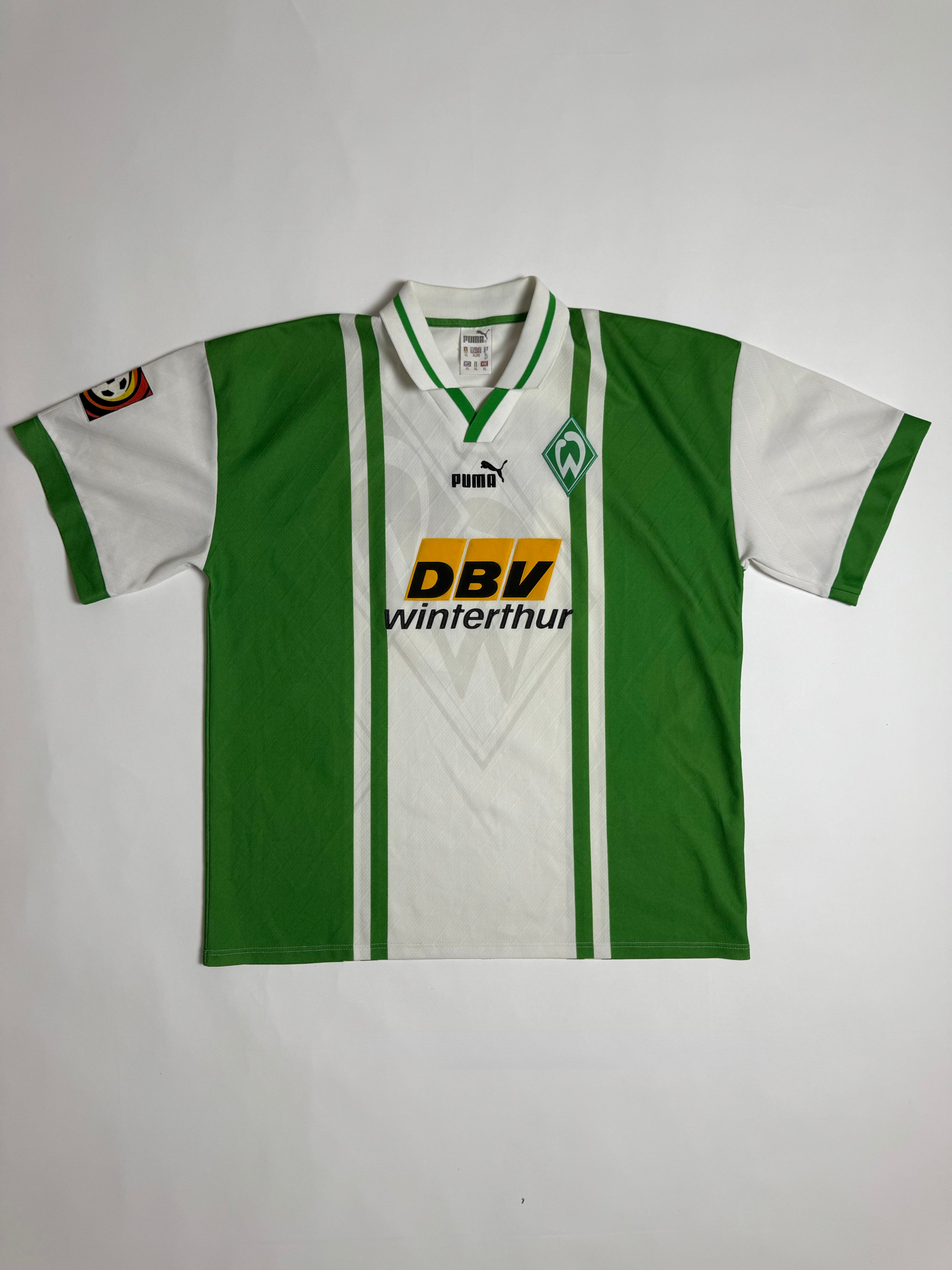 Werder Bremen Heimtrikot 96/97 - #18 Herzog - XL