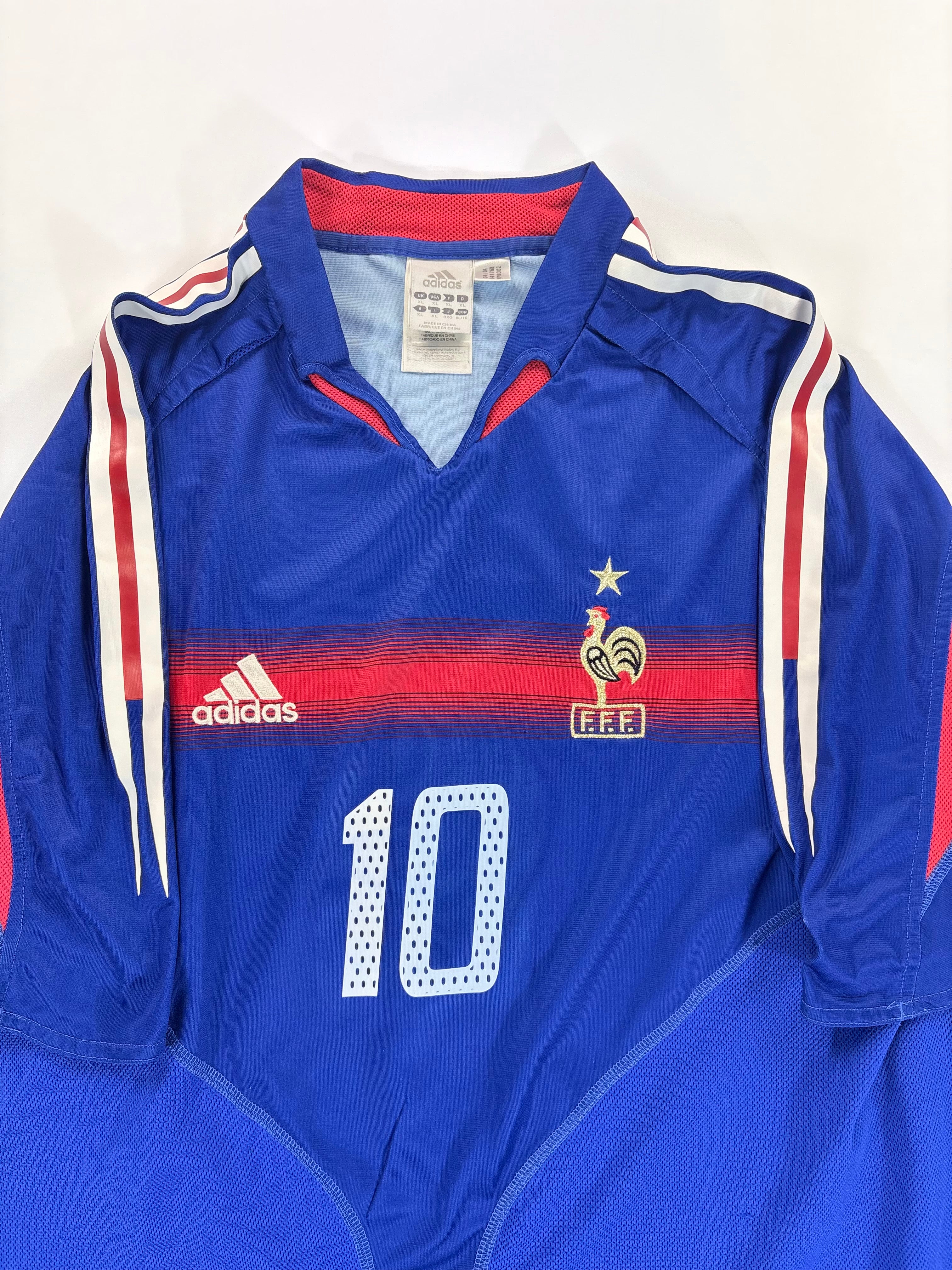 Frankreich Heimtrikot EM 2004 - #10 Zidane - XL