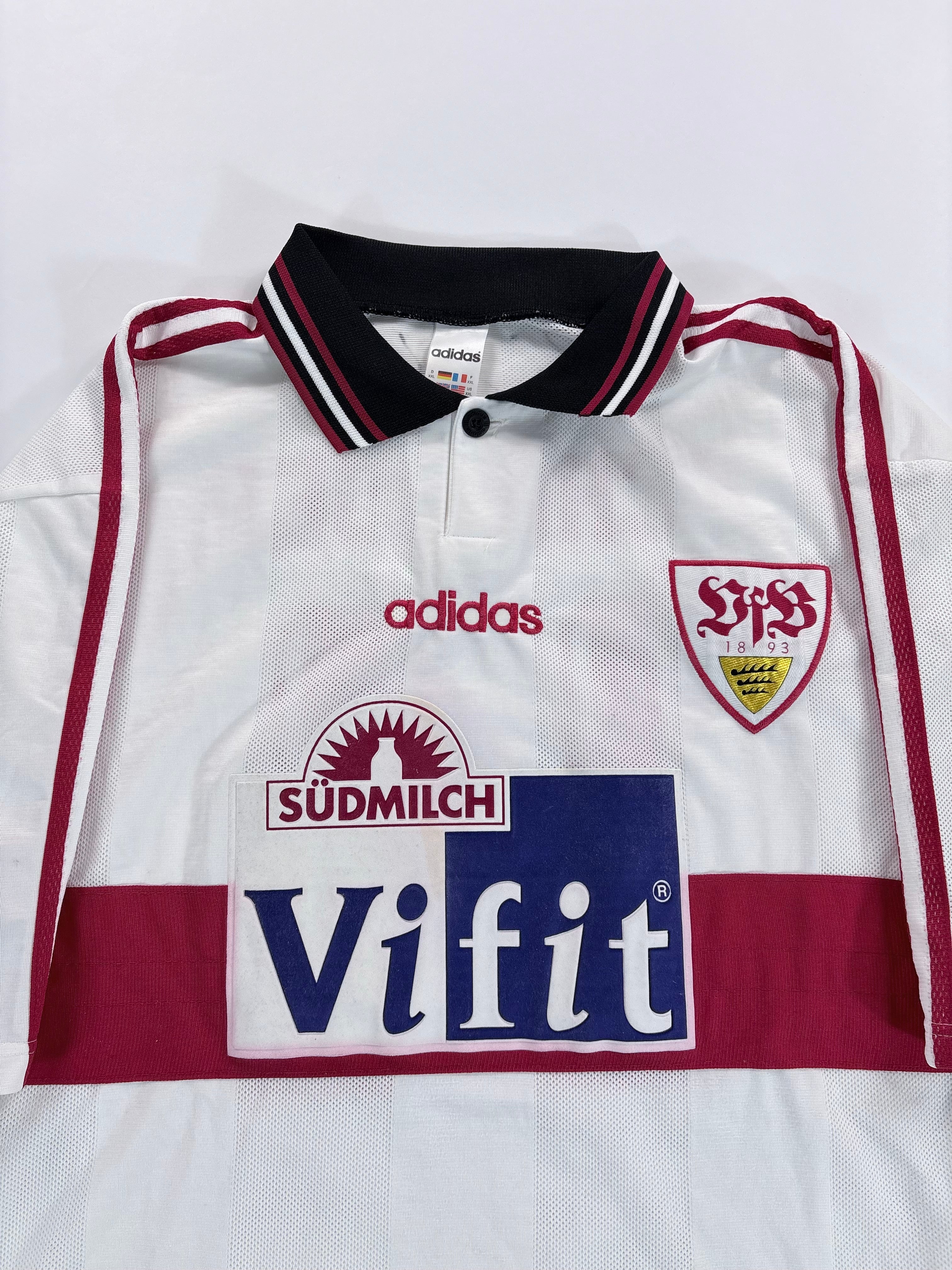 VfB Stuttgart Heimtrikot 1996/1997 - #14 Schneider - XXL