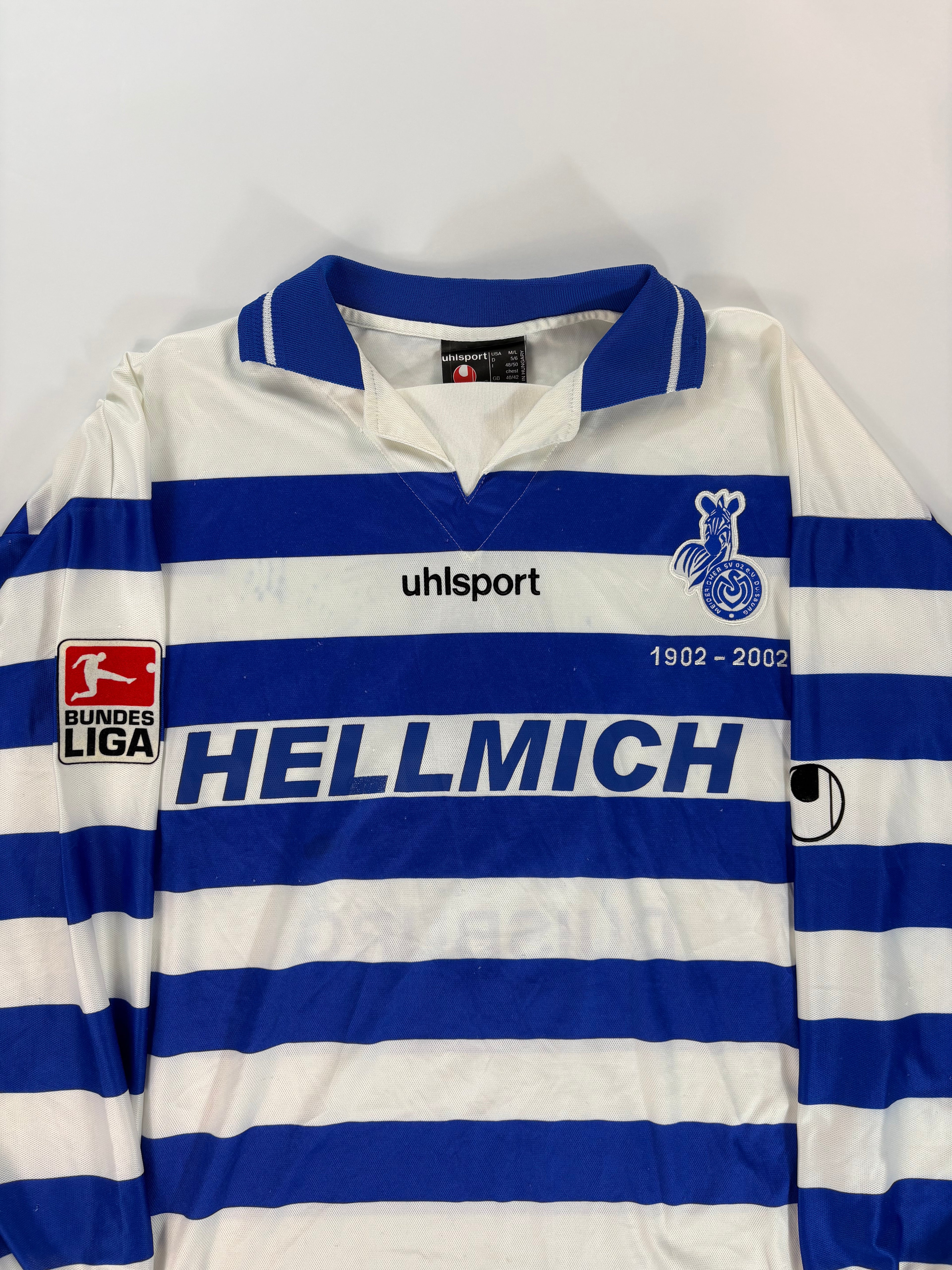 MSV Duisburg Heimtrikot 2001/2002 - #4 Drsek - L - Matchworn/Spielertrikot