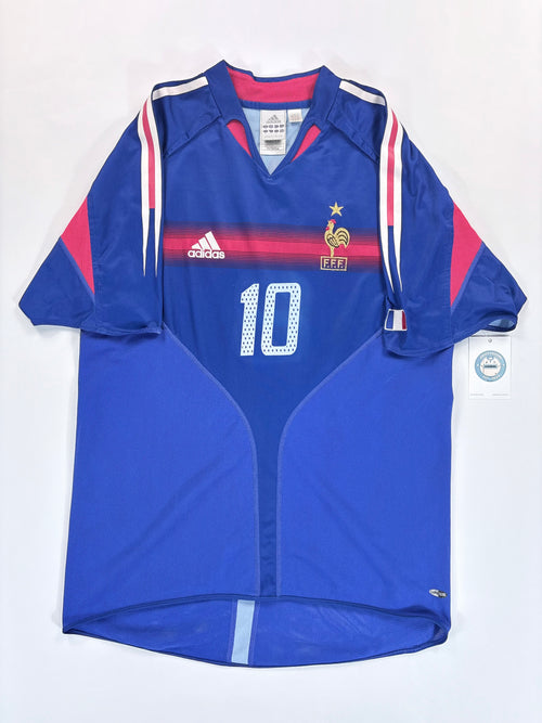 Frankreich Heimtrikot EM 2004 - #10 Zidane - M