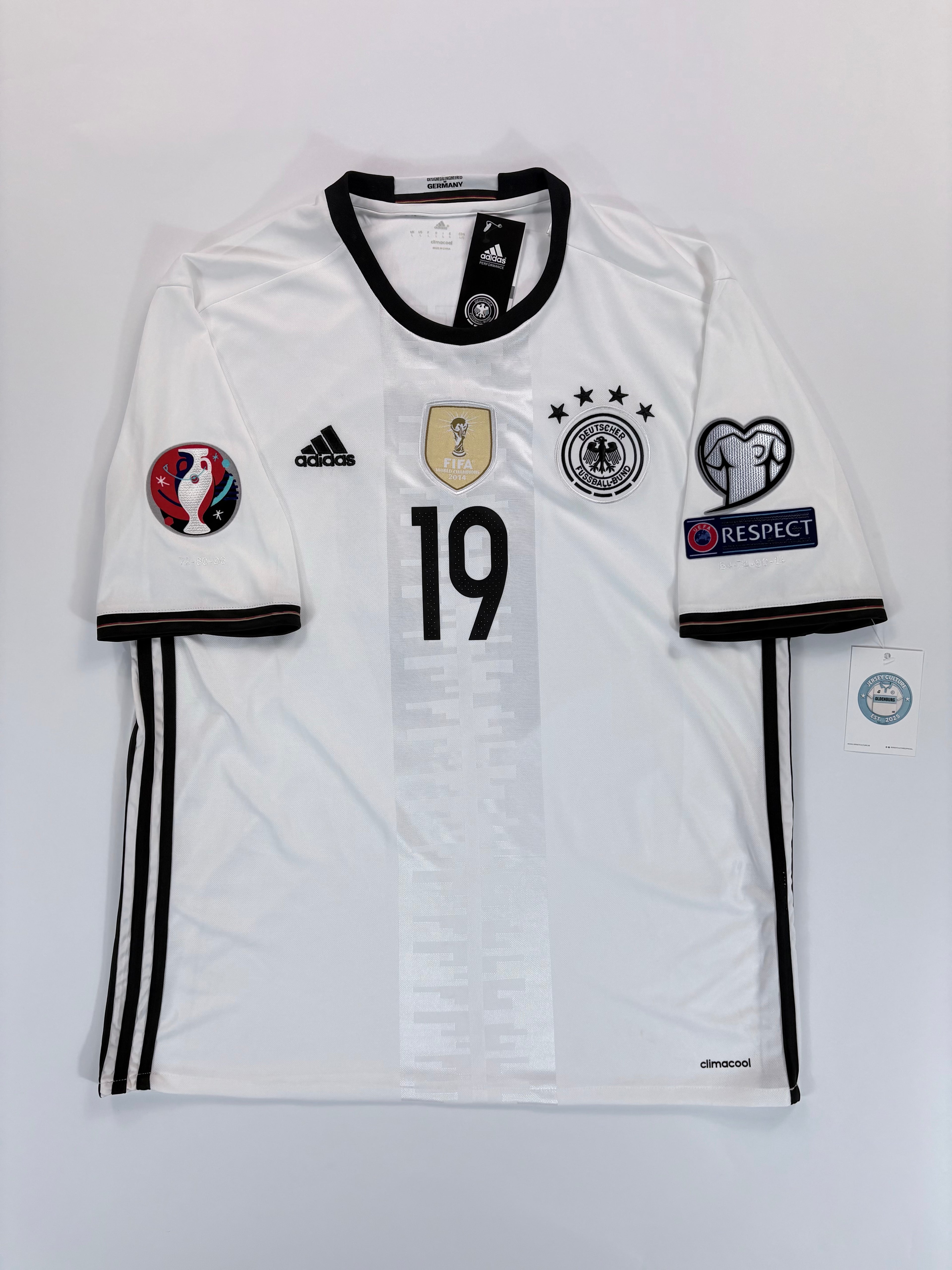Deutschland Heimtrikot EM 2016 - #19 Götze - L - NEU!