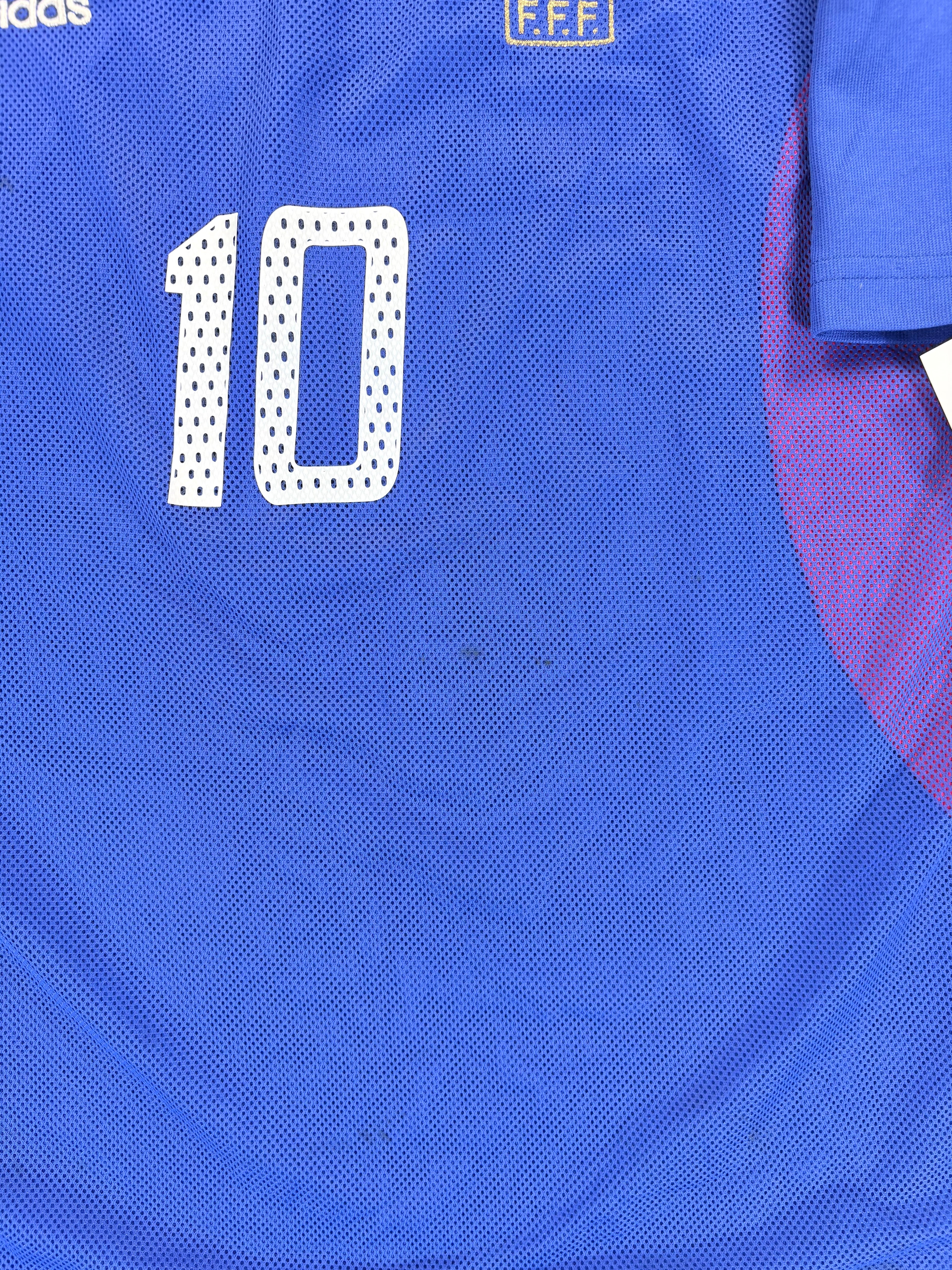 Frankreich Heimtrikot WM 2002 - #10 Zidane - L