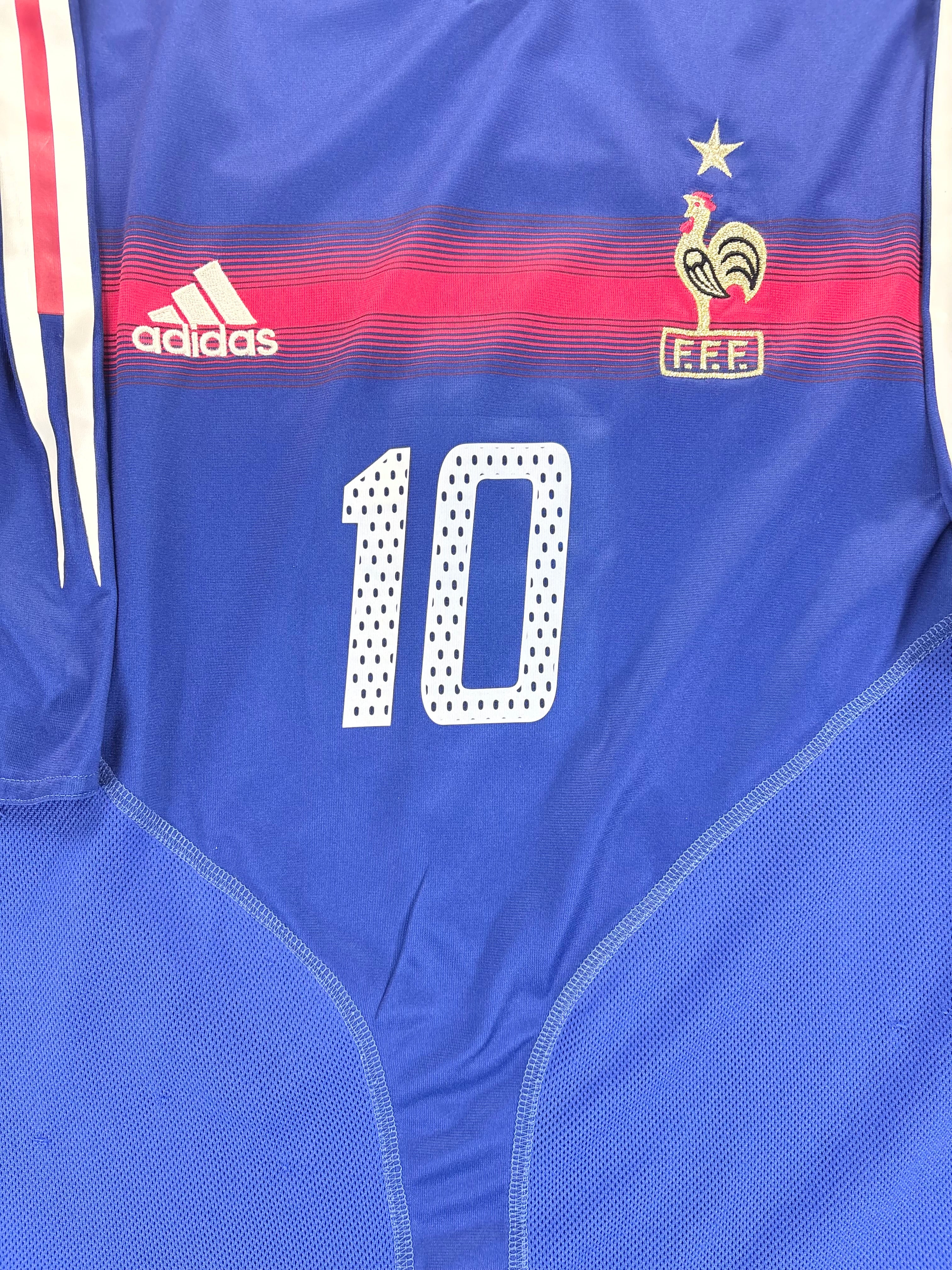 Frankreich Heimtrikot EM 2004 - #10 Zidane - XL