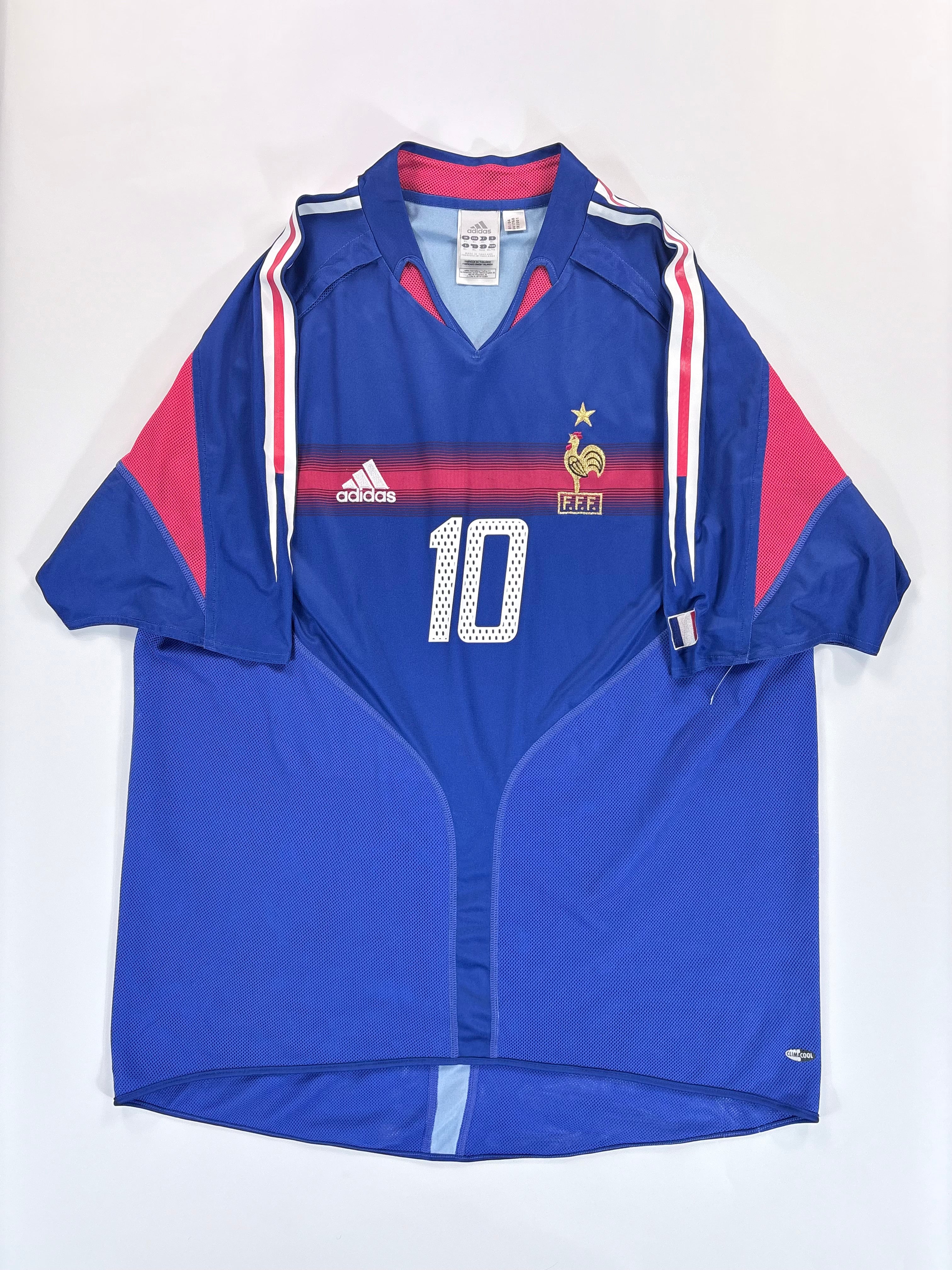 Frankreich Heimtrikot EM 2004 - #10 Zidane - XL