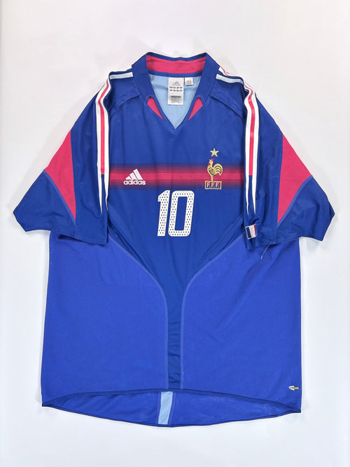 Frankreich Heimtrikot EM 2004 - #10 Zidane - XL