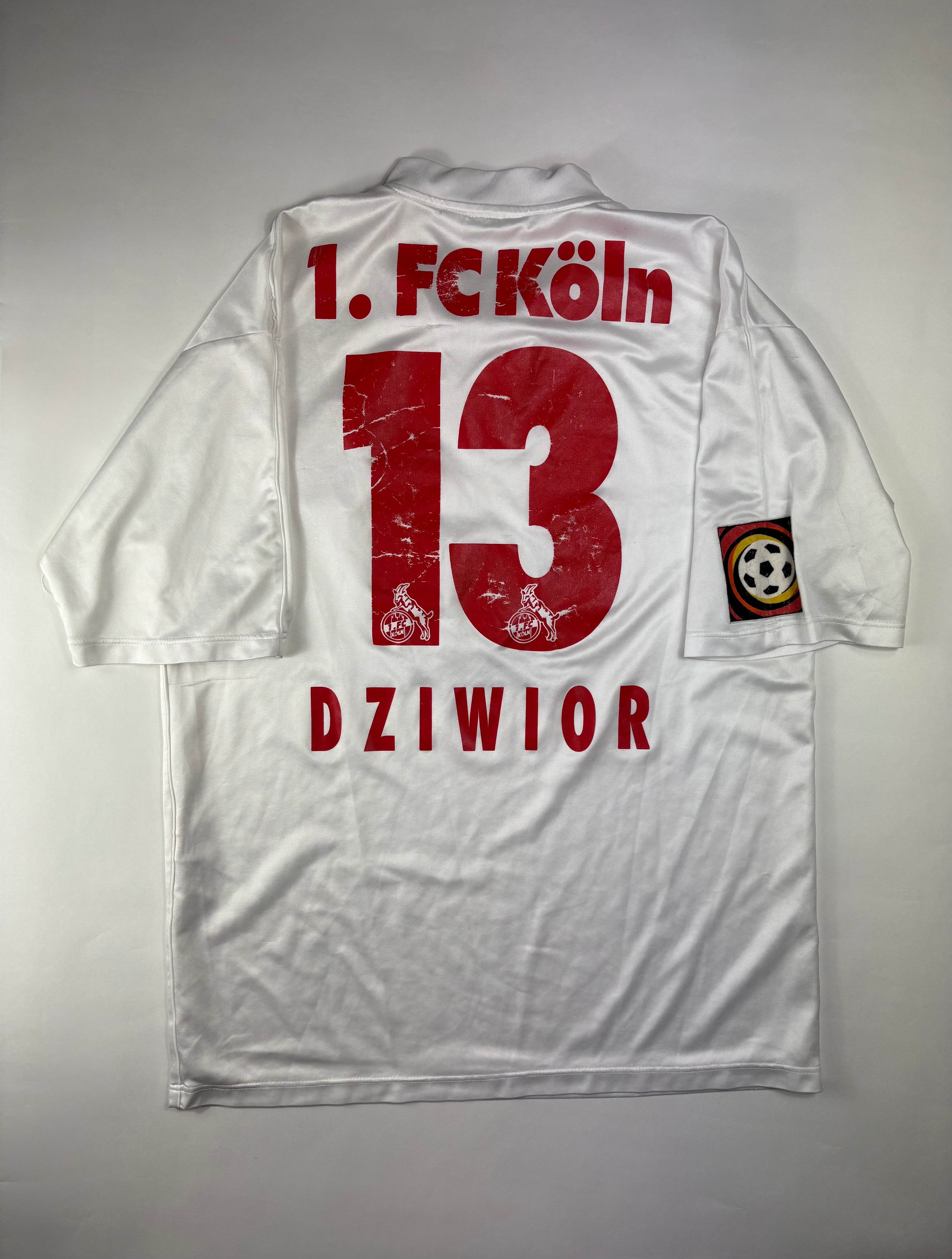 1. FC Köln Heimtrikot 2000/2001 - #13 Dziwior - XL