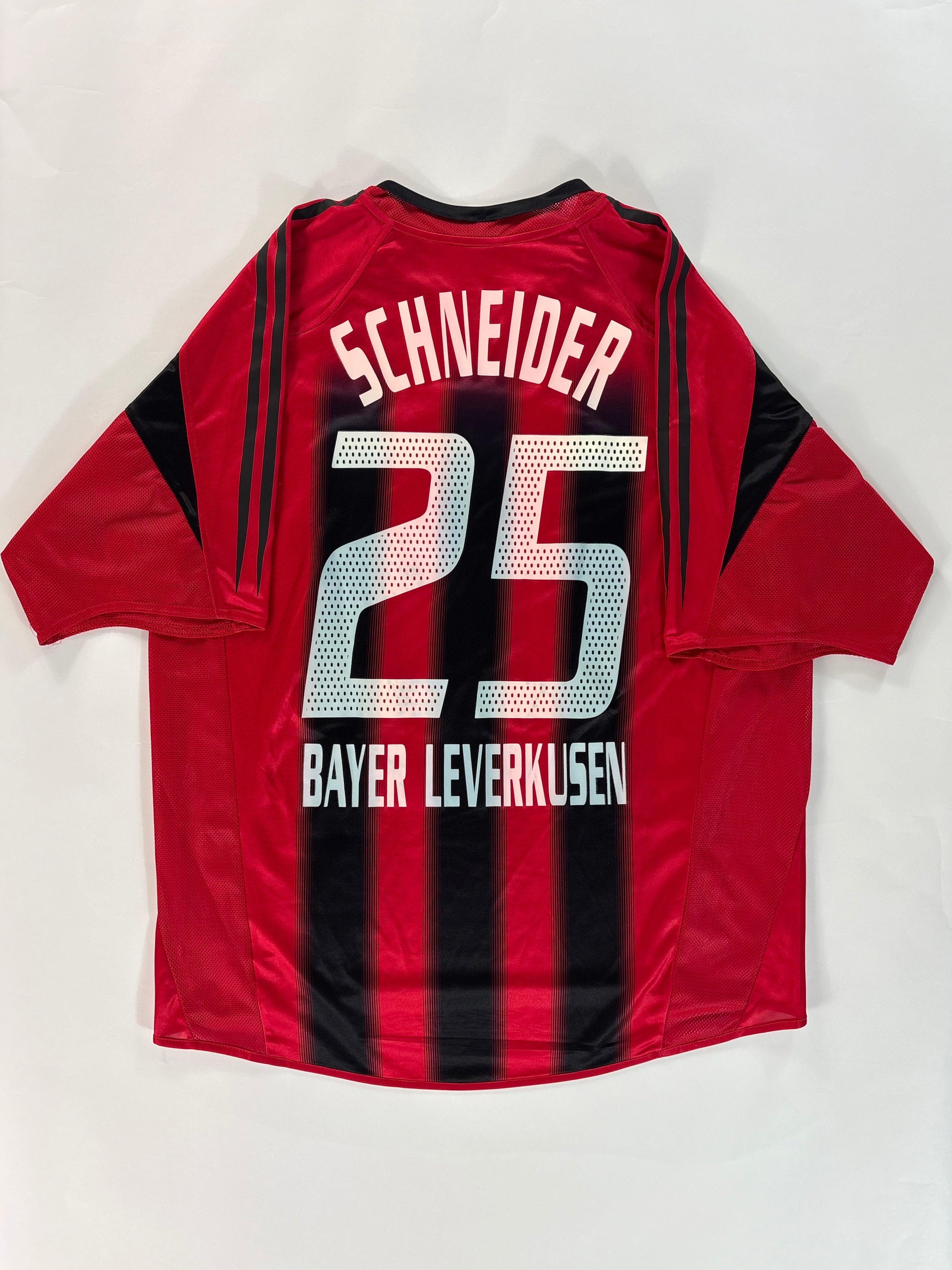 Bayer 04 Leverkusen Heimtrikot 2004/2005 - #25 Schneider - L