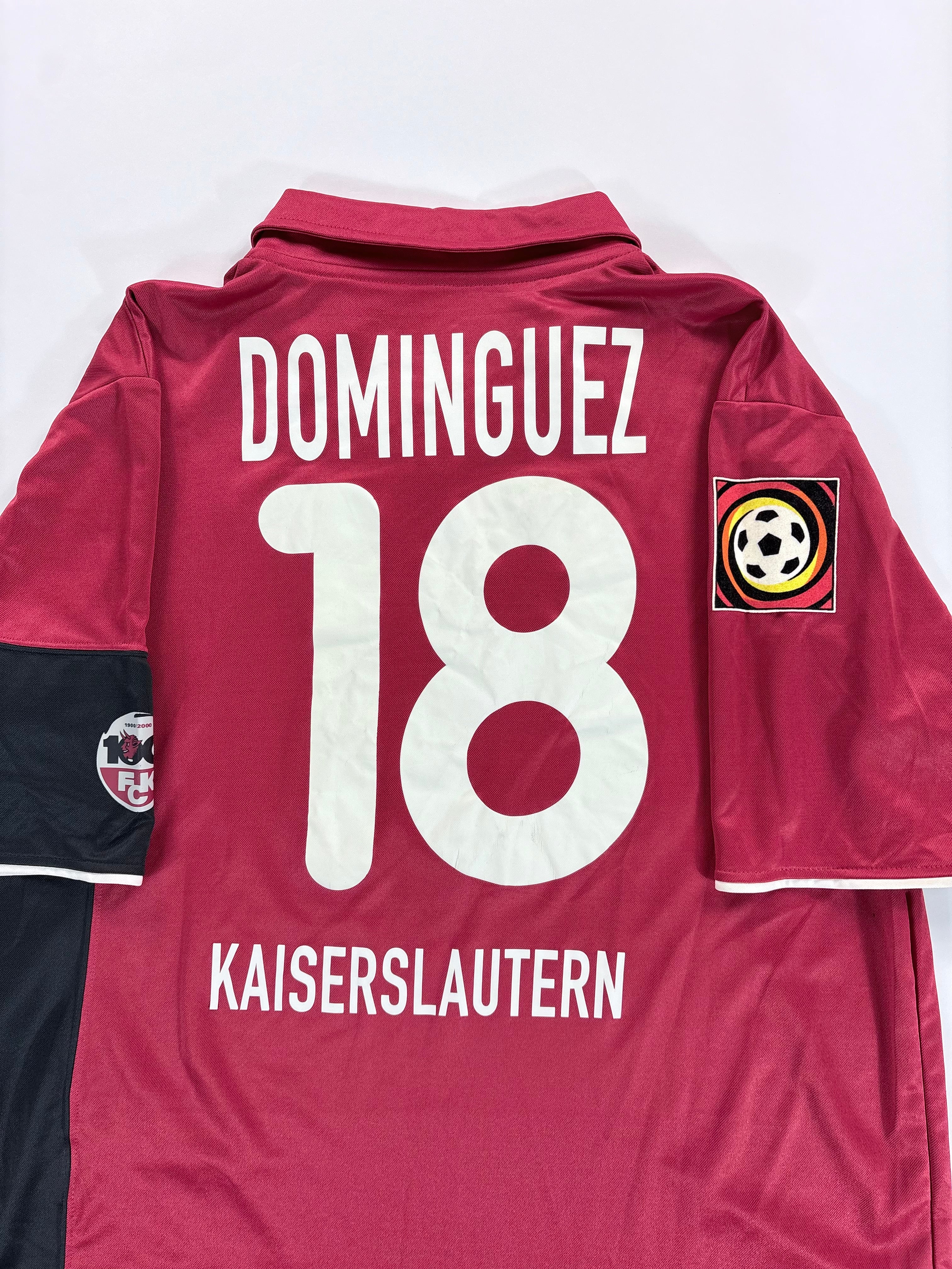 1. FC Kaiserslautern Heimtrikot 2000/2001 - #18 Dominguez - L - Matchworn