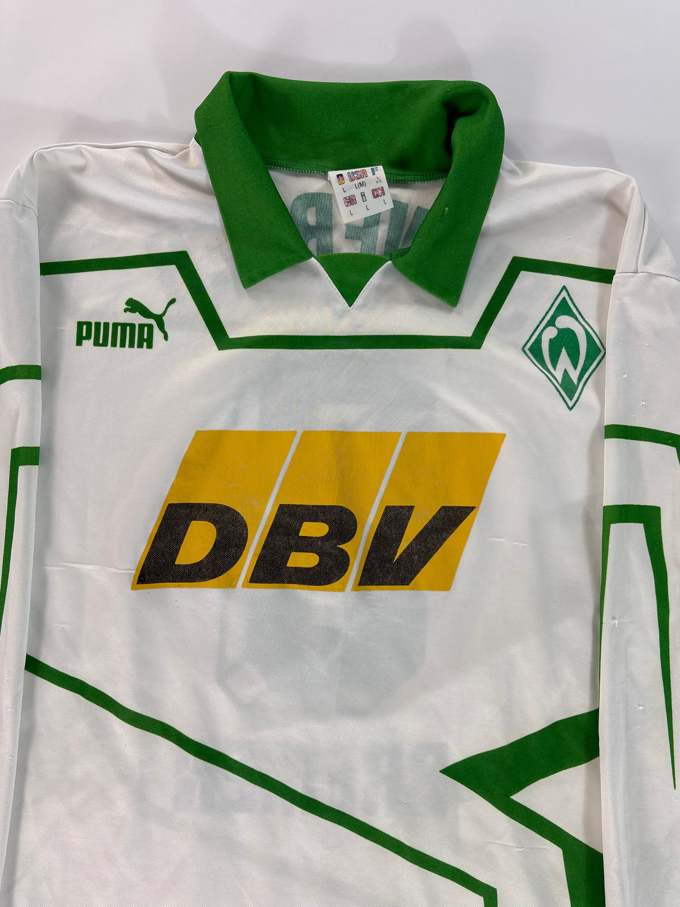 Werder Bremen Heimtrikot 1993/1994 - #9 Hobsch - L