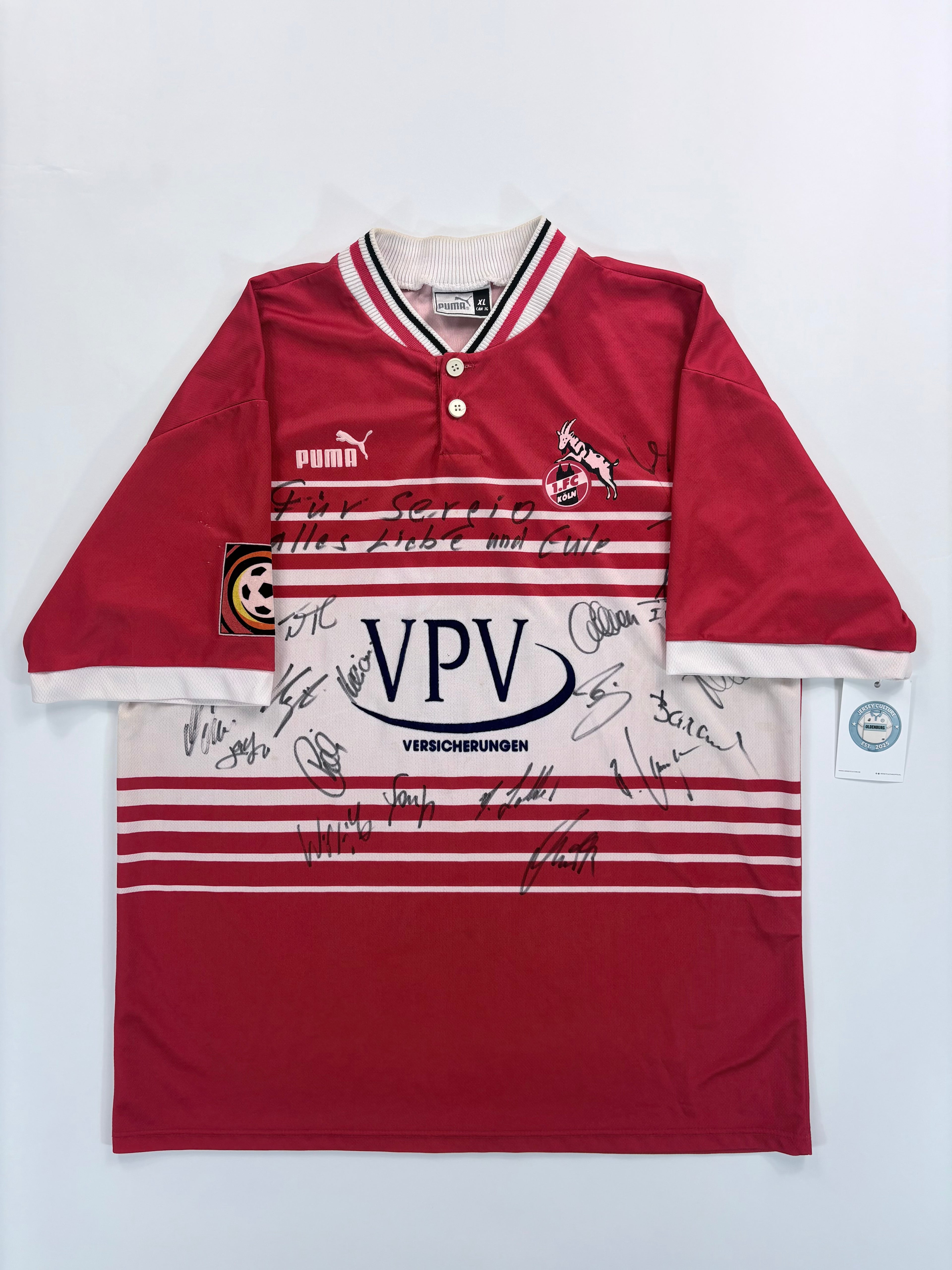 1. FC Köln Heimtrikot 1999/2000 - #4 Sichone - XL