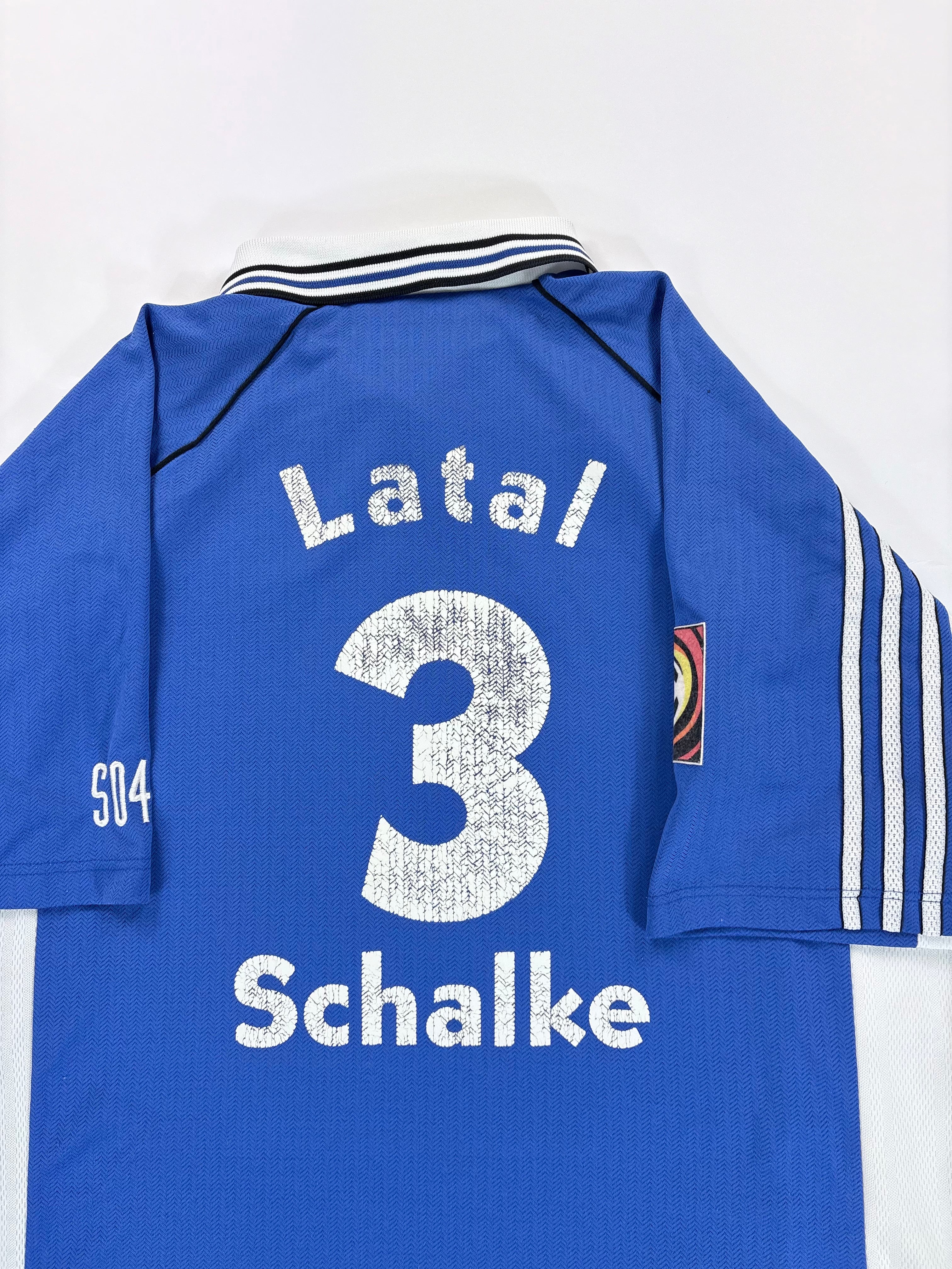 Schalke 04 Heimtrikot 1998/1999 - #3 Latal - XL-XXL