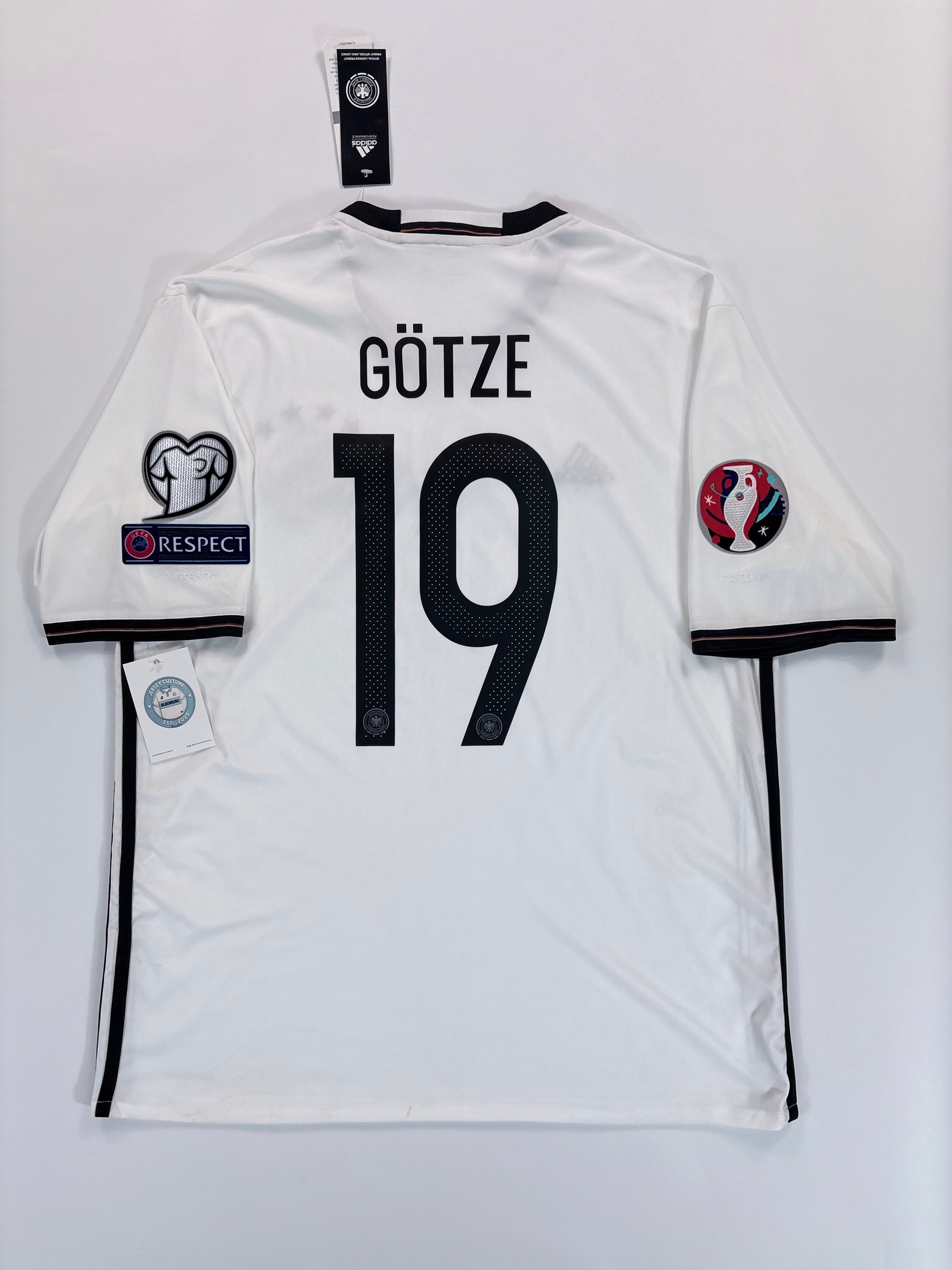 Deutschland Heimtrikot EM 2016 - #19 Götze - L - NEU!