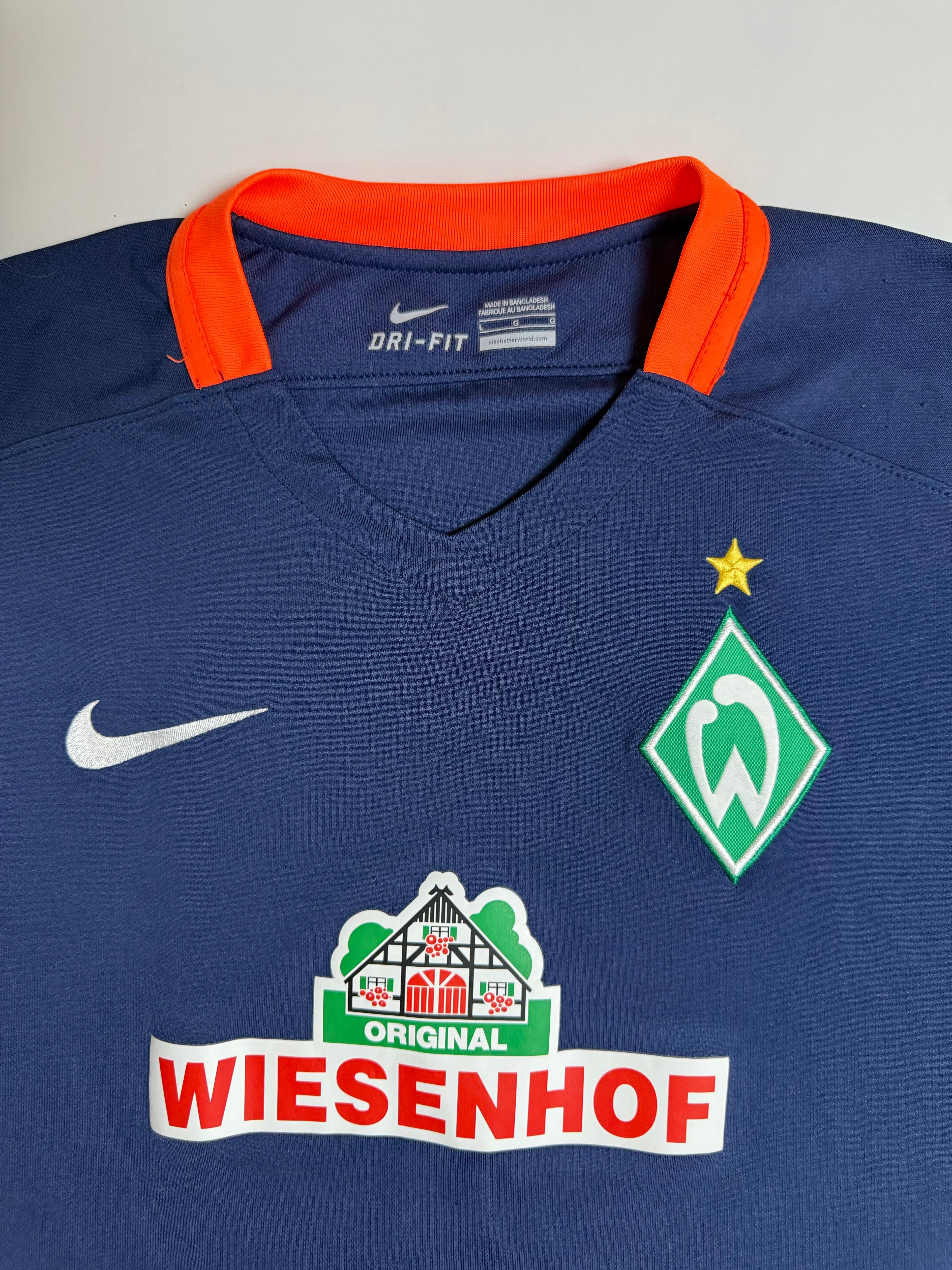 Werder Bremen Auswärtstrikot 15/16 - #16 Junuzovic - L