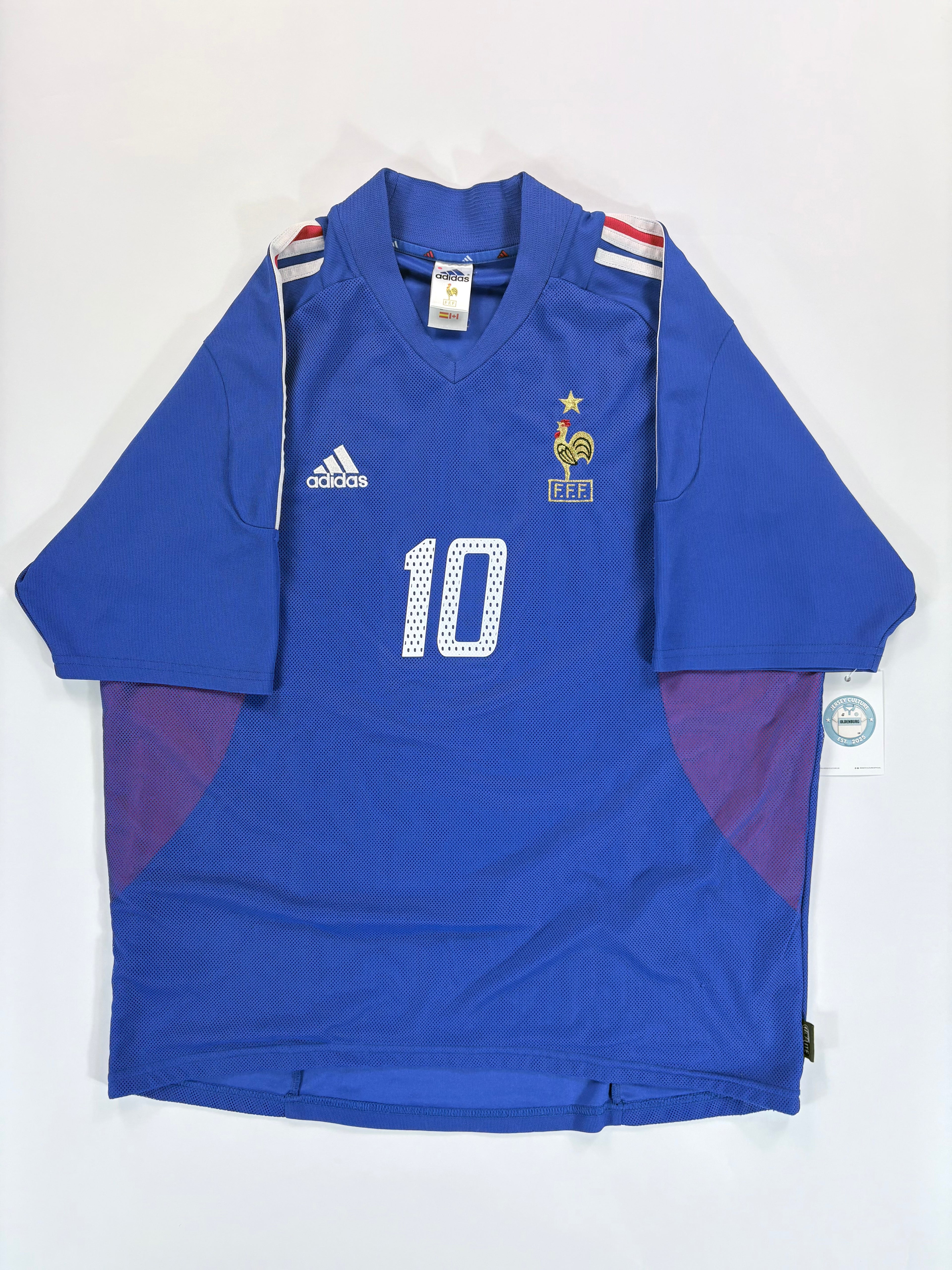 Frankreich Heimtrikot WM 2002 - #10 Zidane - XL