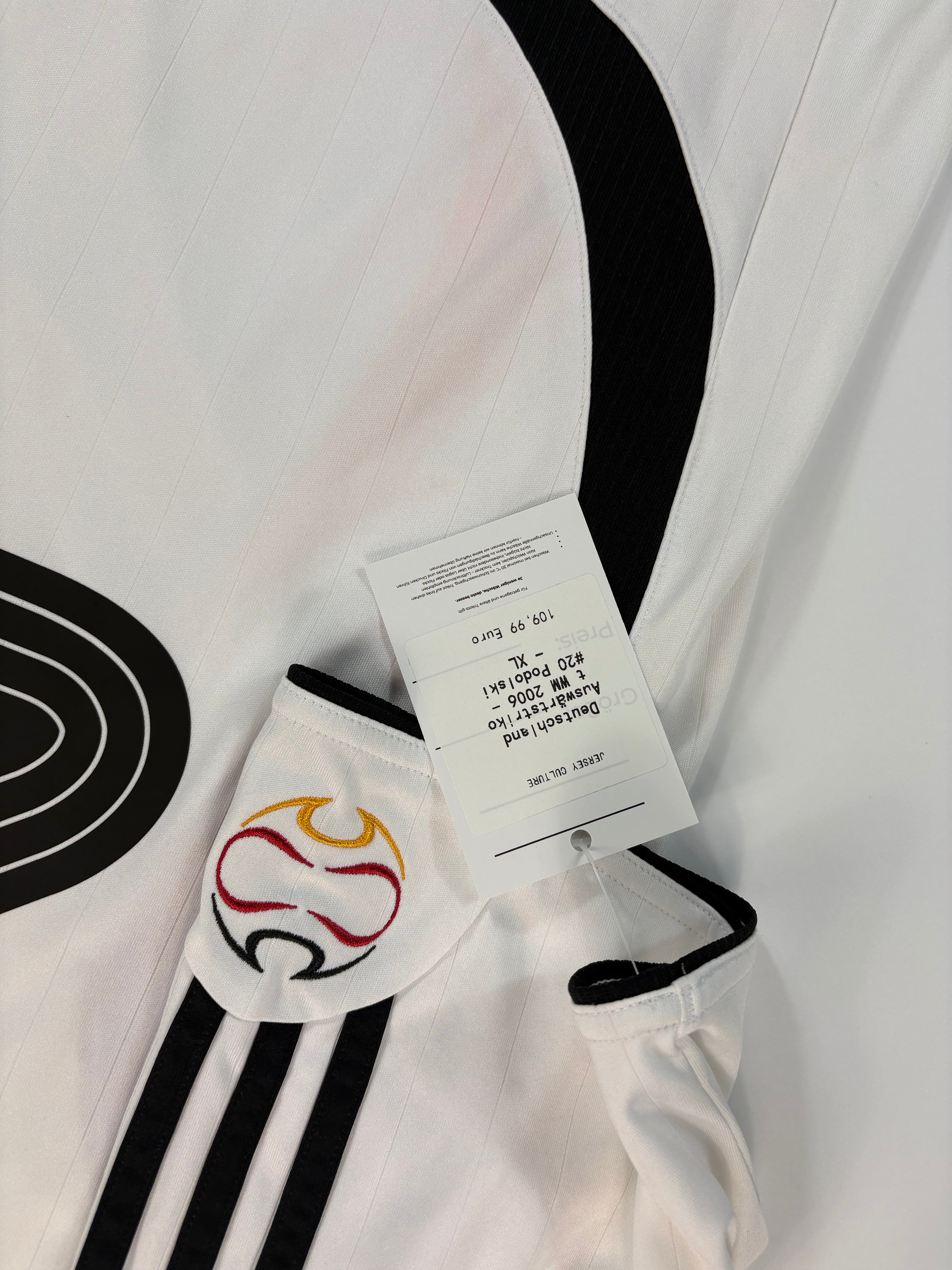 Deutschland Heimtrikot WM 2006 - #20 Podolski - XL