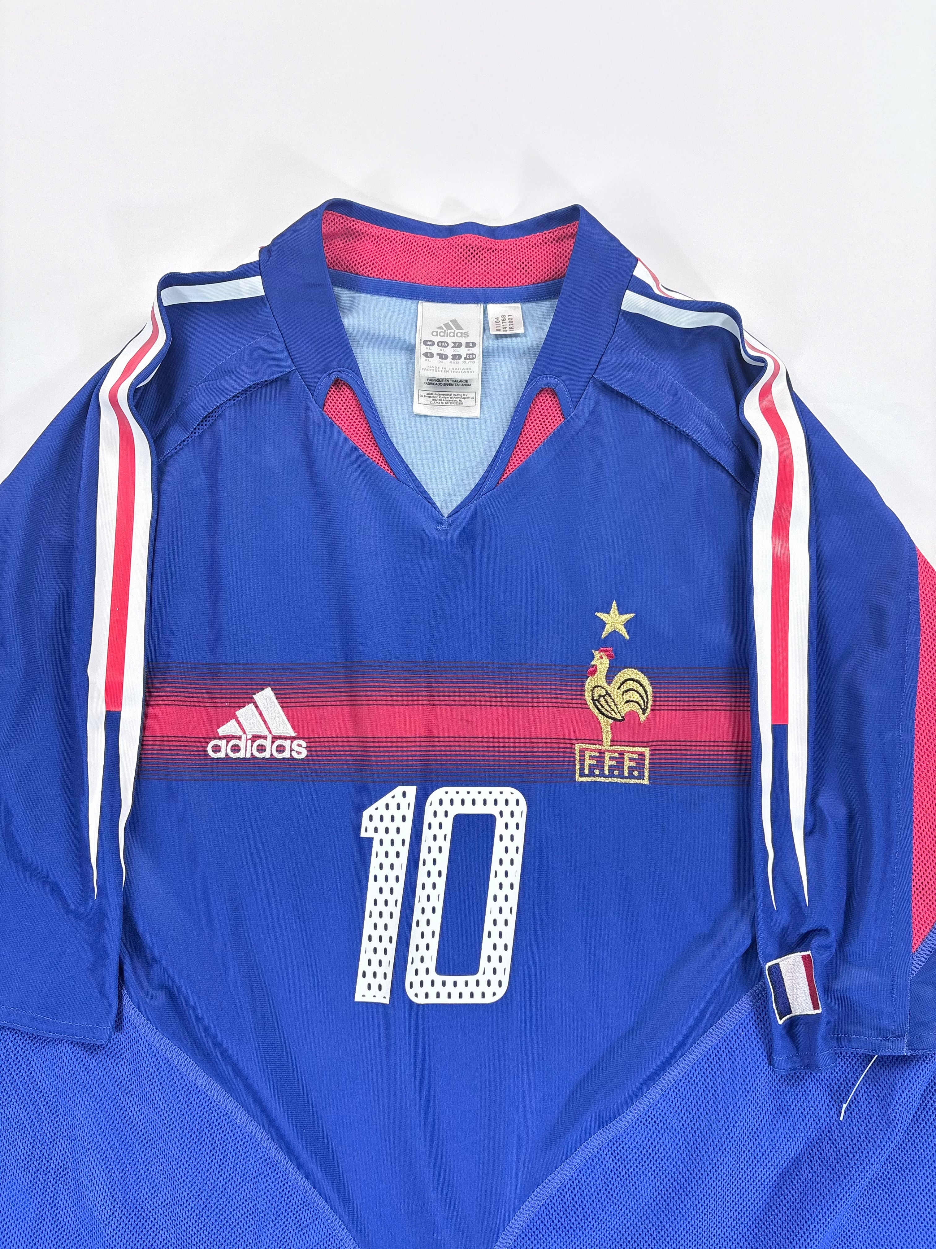Frankreich Heimtrikot EM 2004 - #10 Zidane - XL