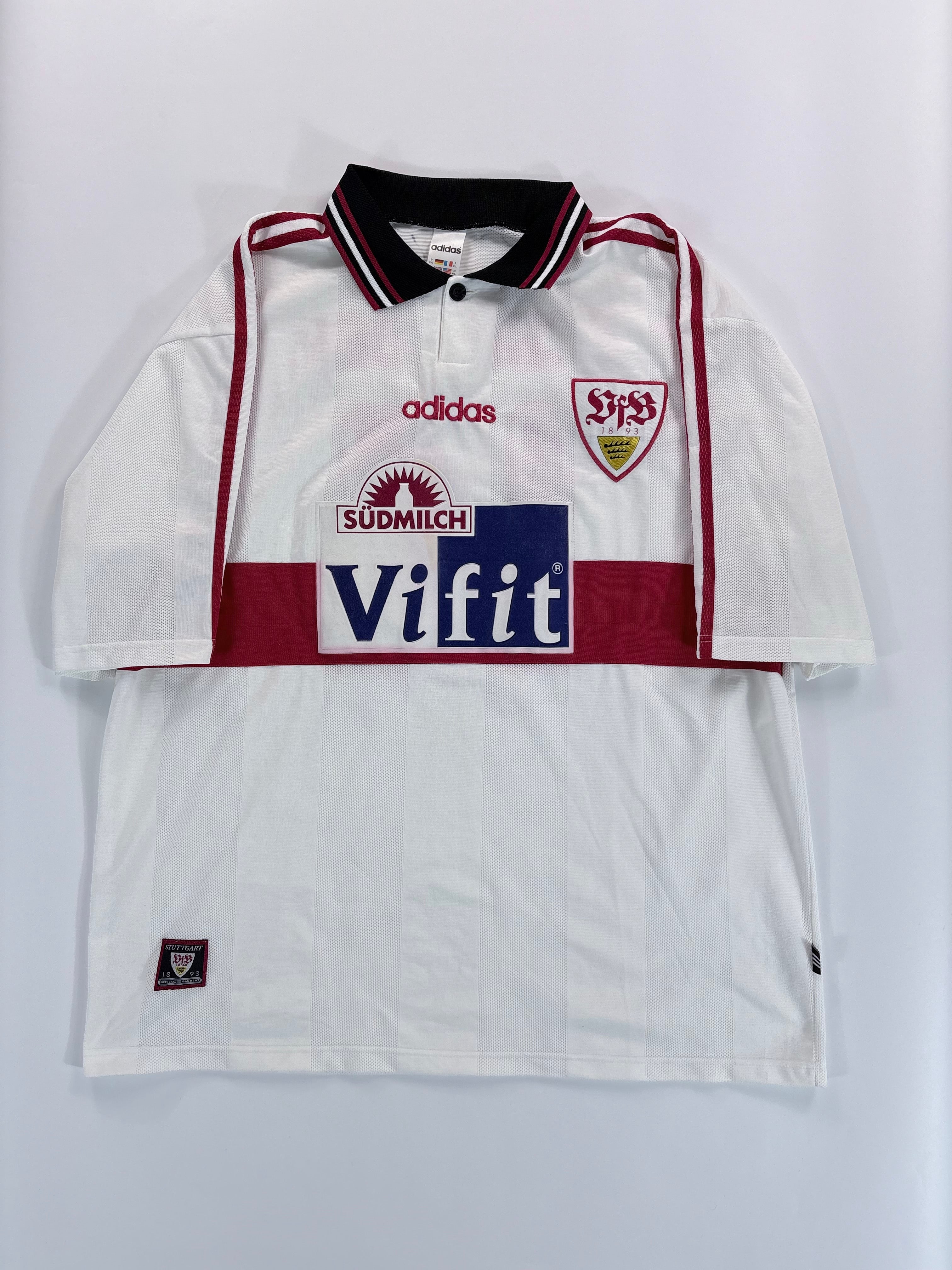VfB Stuttgart Heimtrikot 1996/1997 - #14 Schneider - XXL