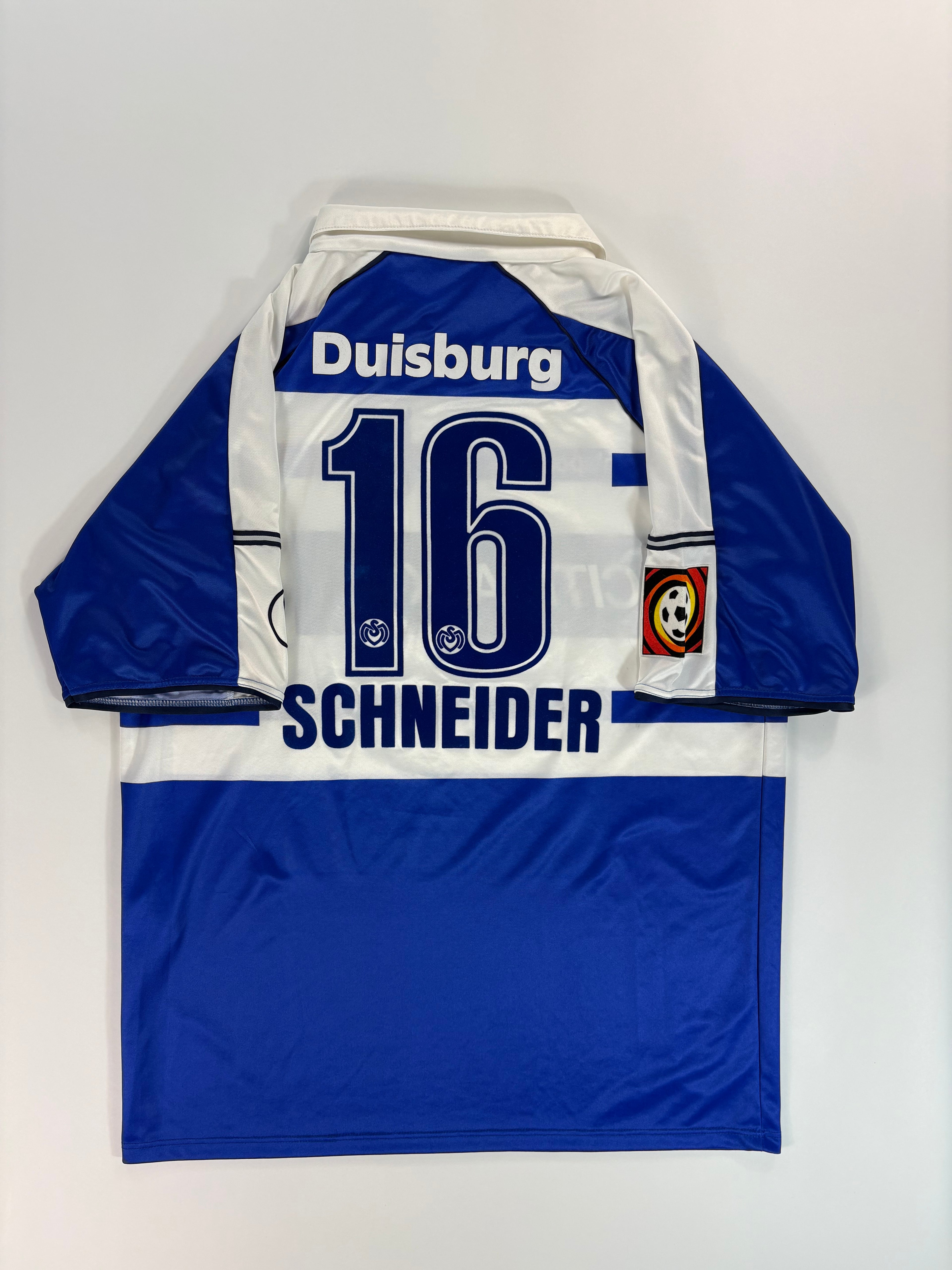 MSV Duisburg Heimtrikot 2000/2001 - #16 Schneider - XL