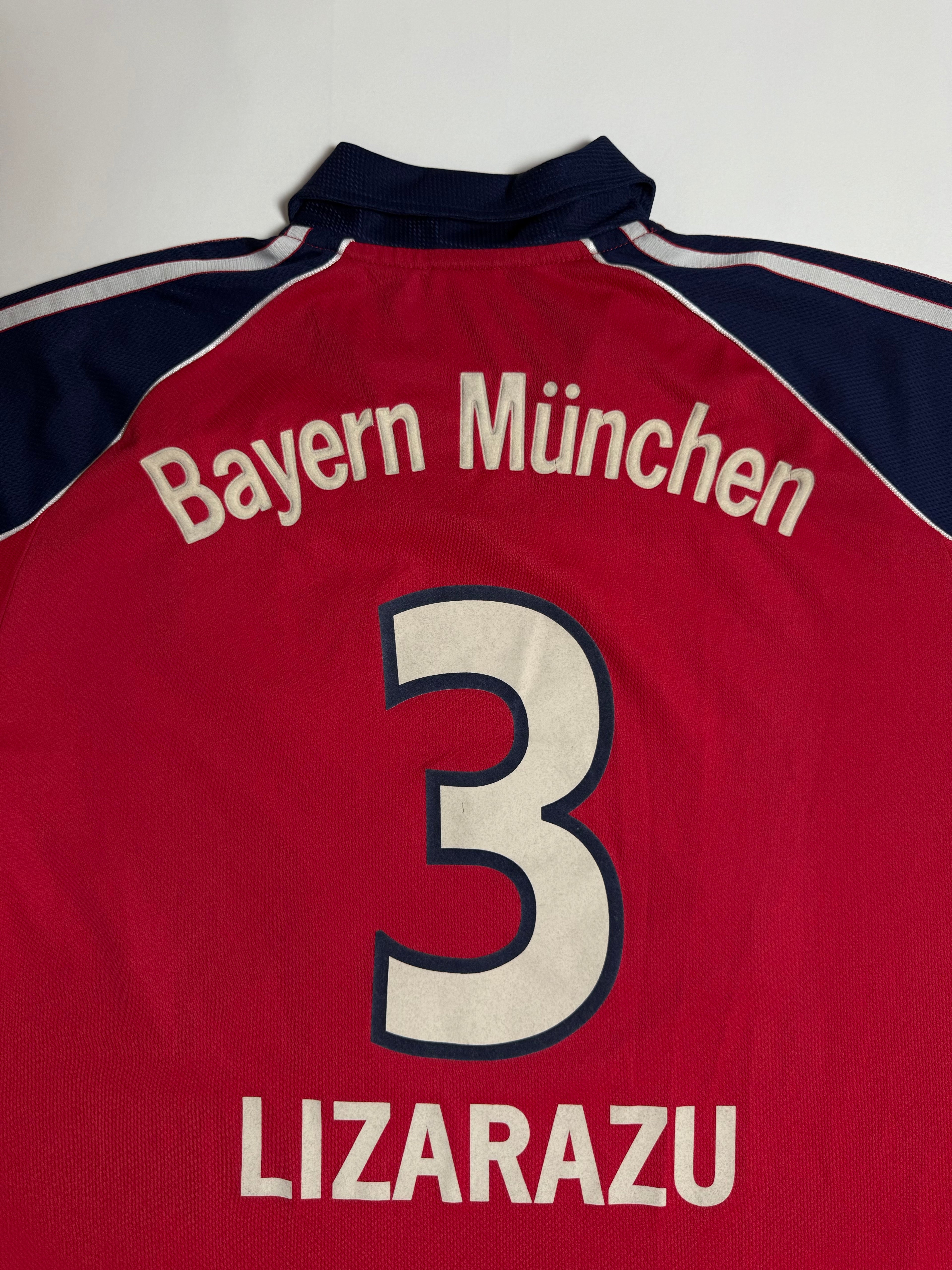 Bayern München Heimtrikot 00/01 - #3 Lizarazu - L