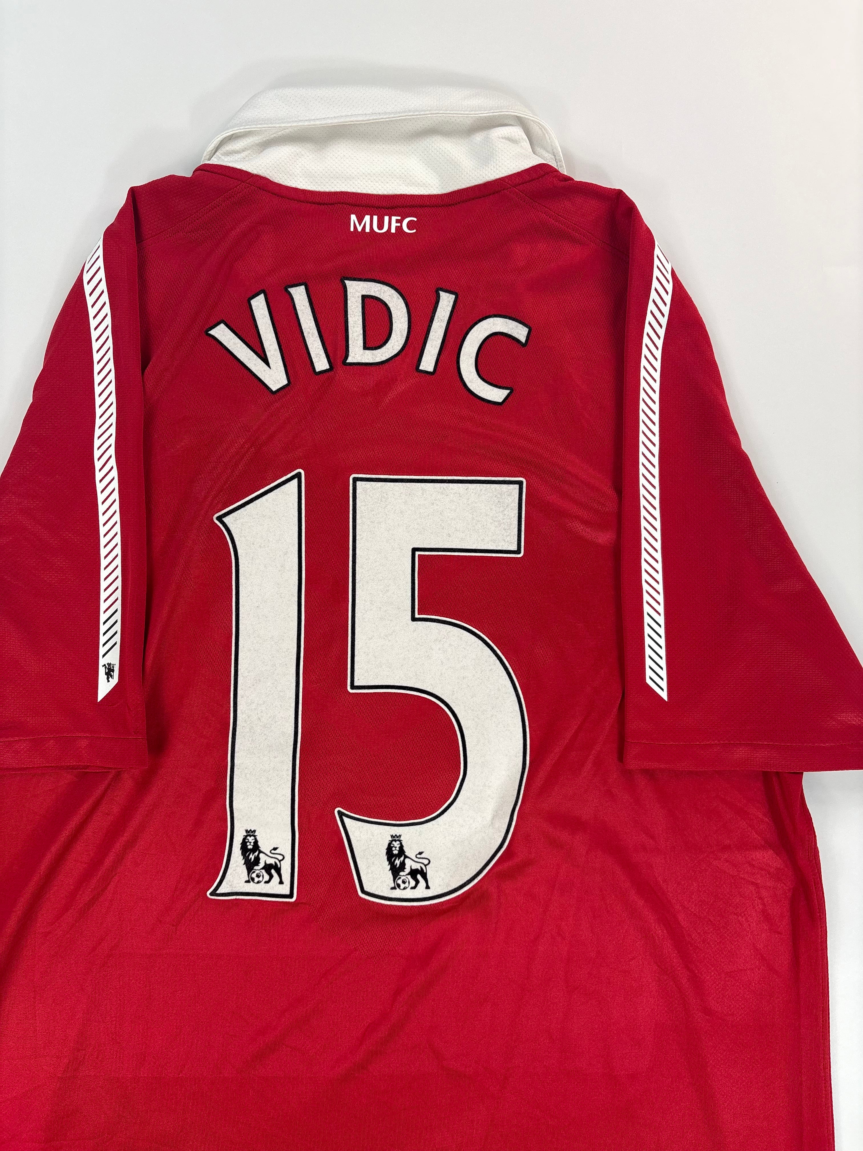 Manchester United Heimtrikot 2010/2011 - #15 Vidic - L