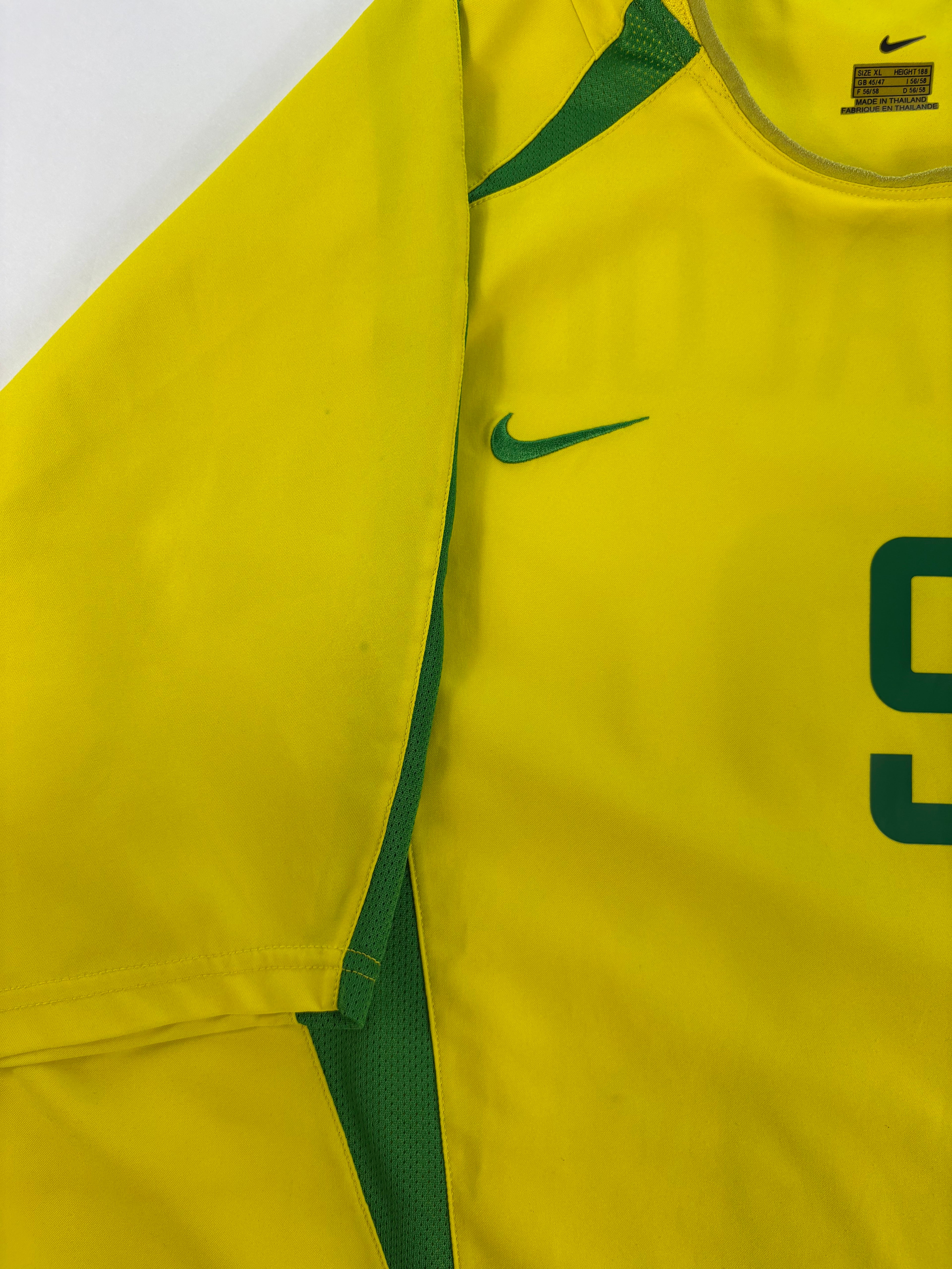 Brasilien Heimtrikot WM 2002 - #9 Ronaldo - XL