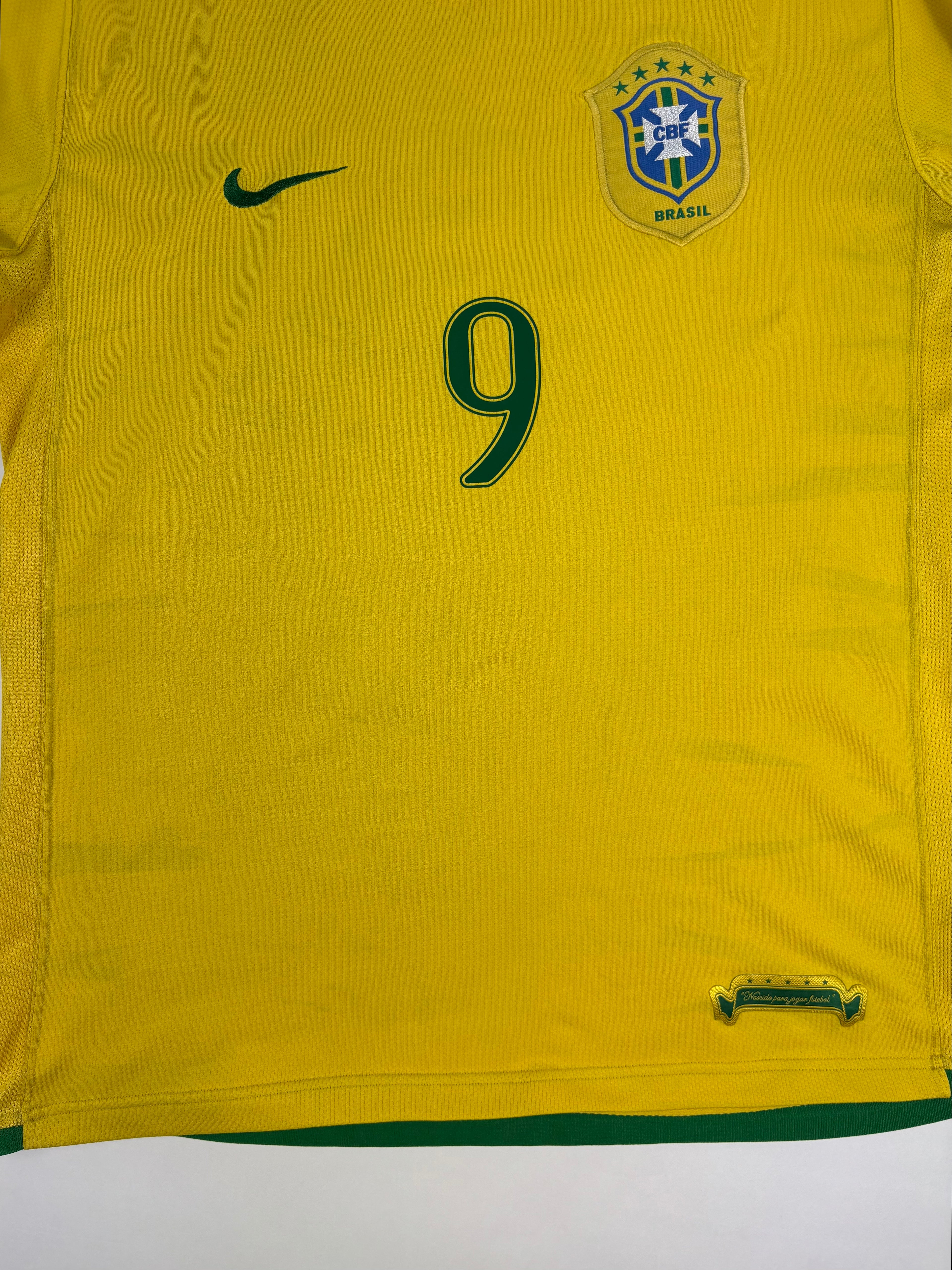 Brasilien Heimtrikot WM 2006 - #9 Ronaldo - L