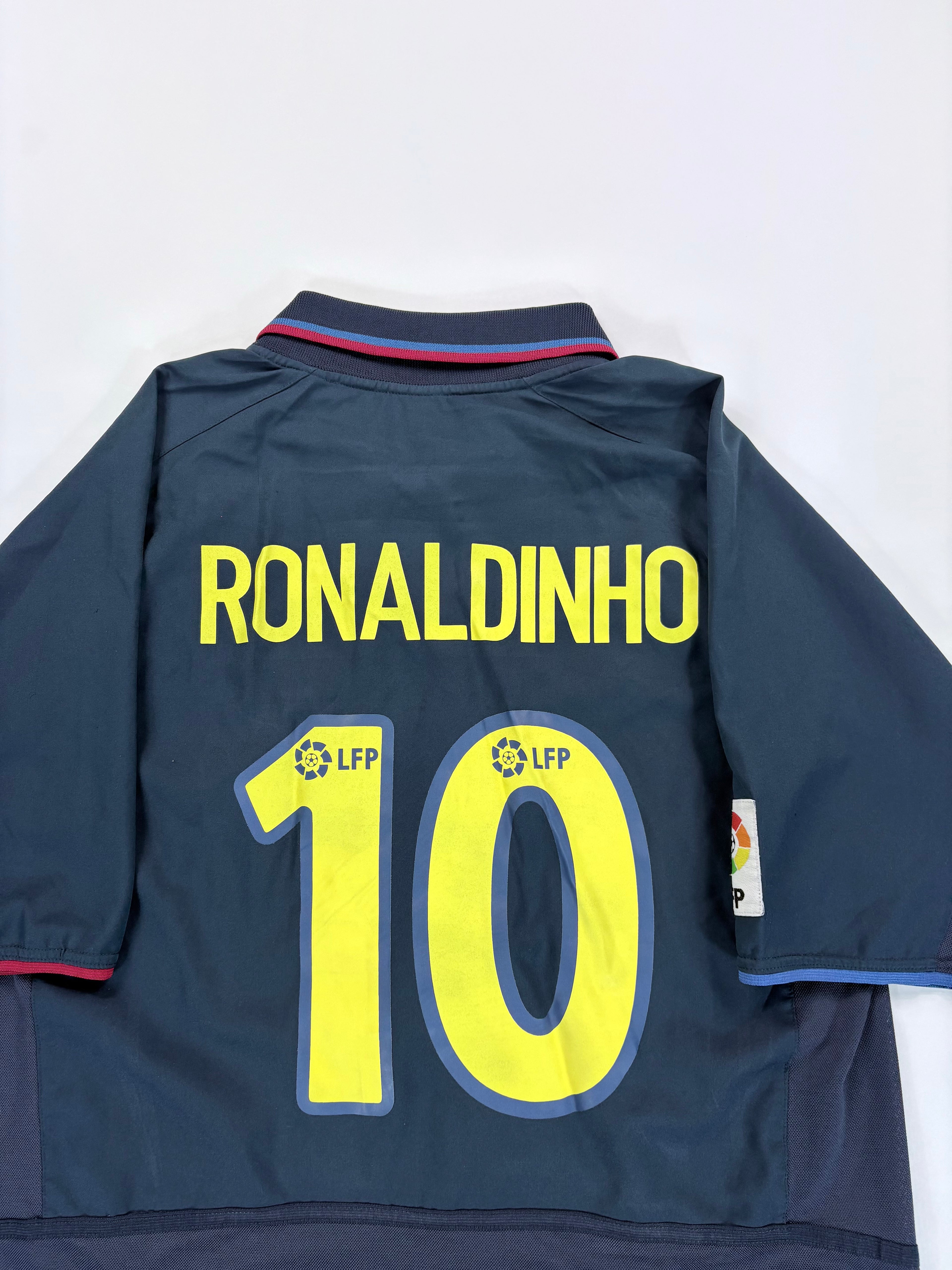 FC Barcelona Auswärtstrikot 2002/2003 - #10 Ronaldinho - L-XL