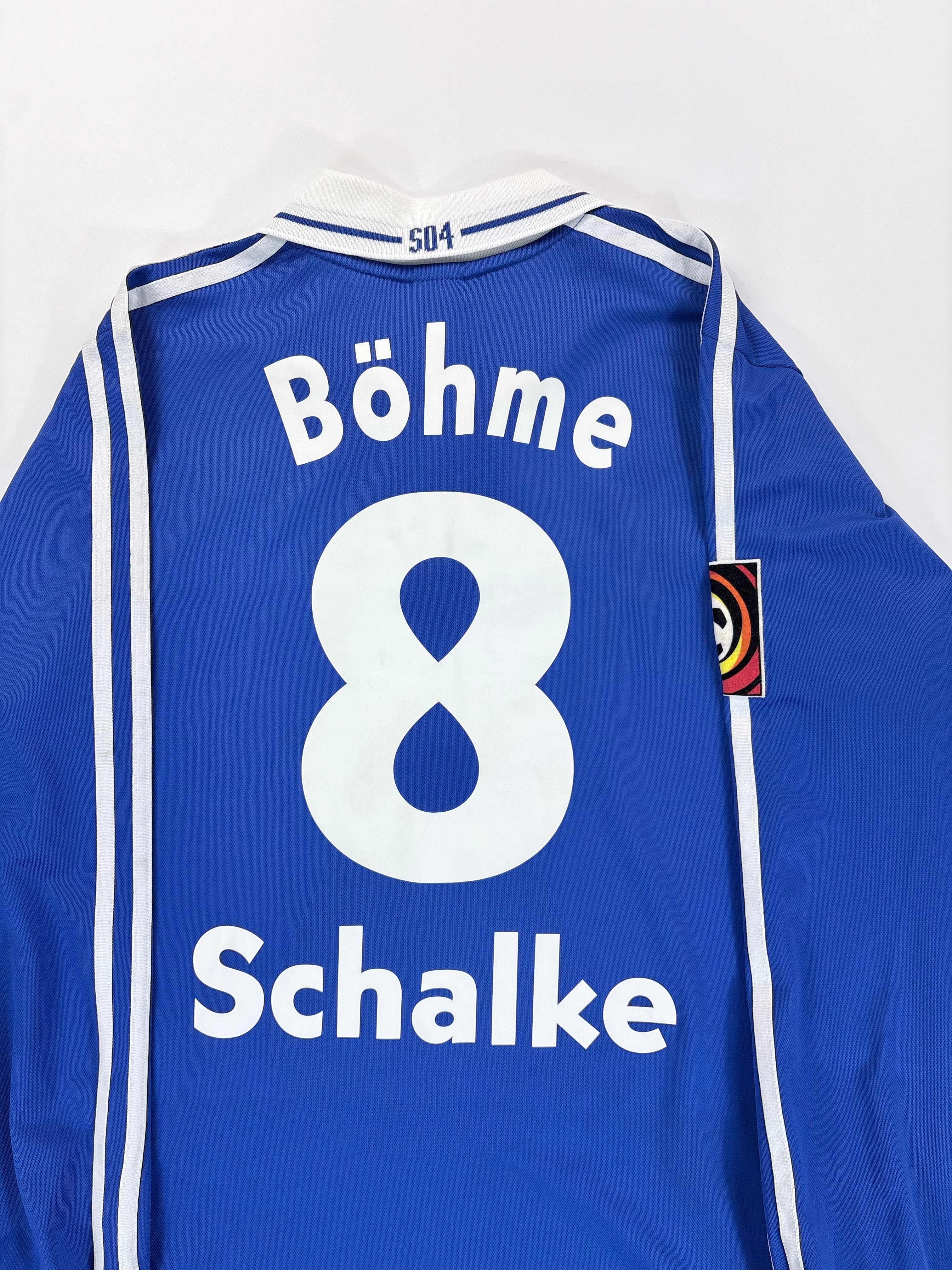 Schalke 04 Heimtrikot 2001/2002 - #8 Böhme - L - Matchworn