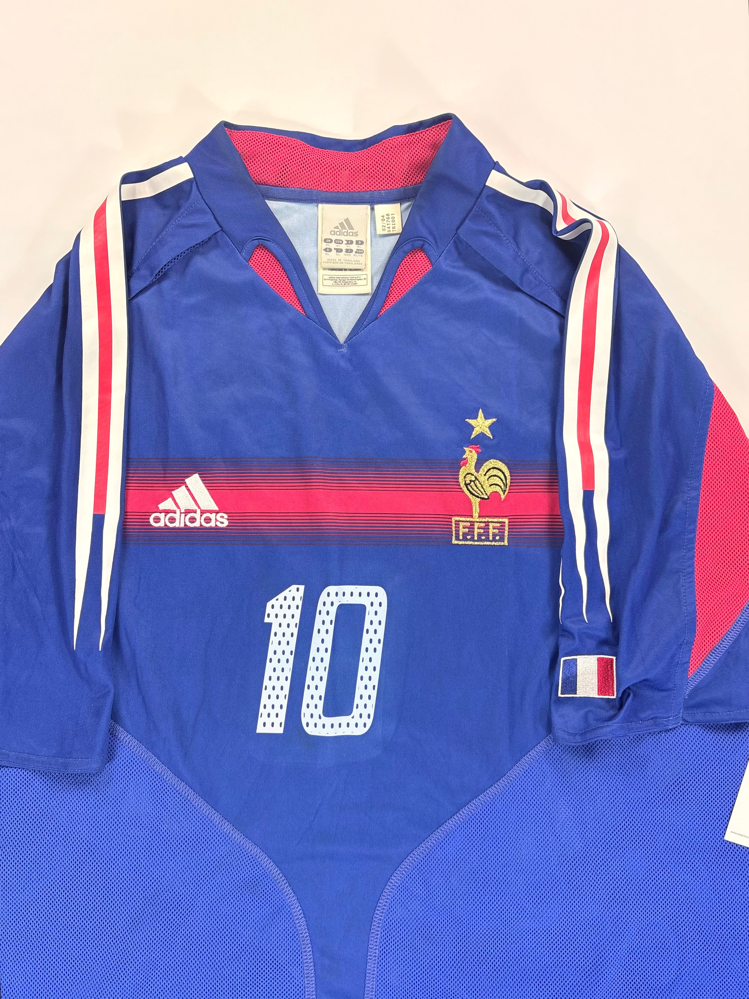 Frankreich Heimtrikot EM 2004 - #10 Zidane - XL