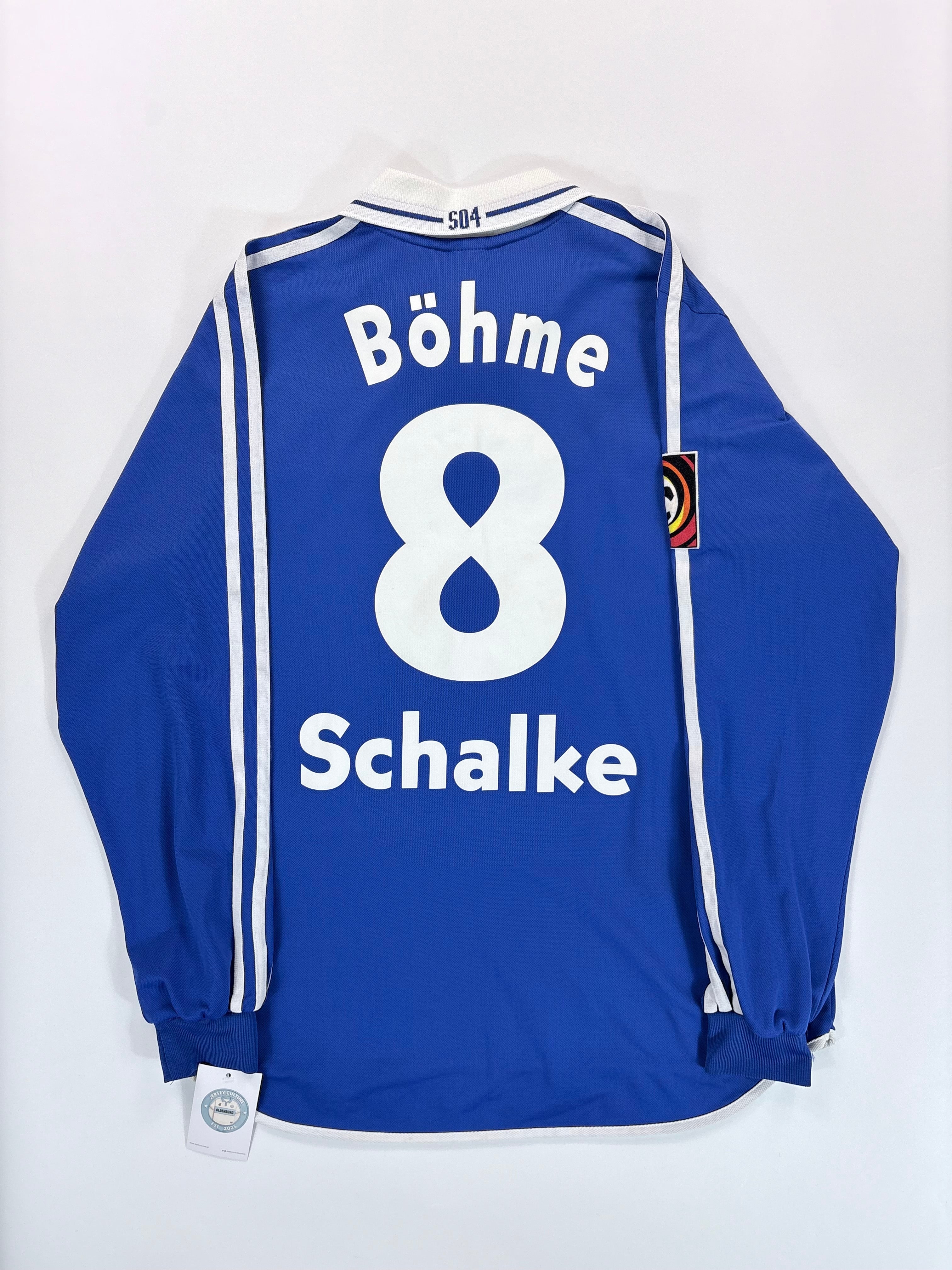 Schalke 04 Heimtrikot 2001/2002 - #8 Böhme - L - Matchworn