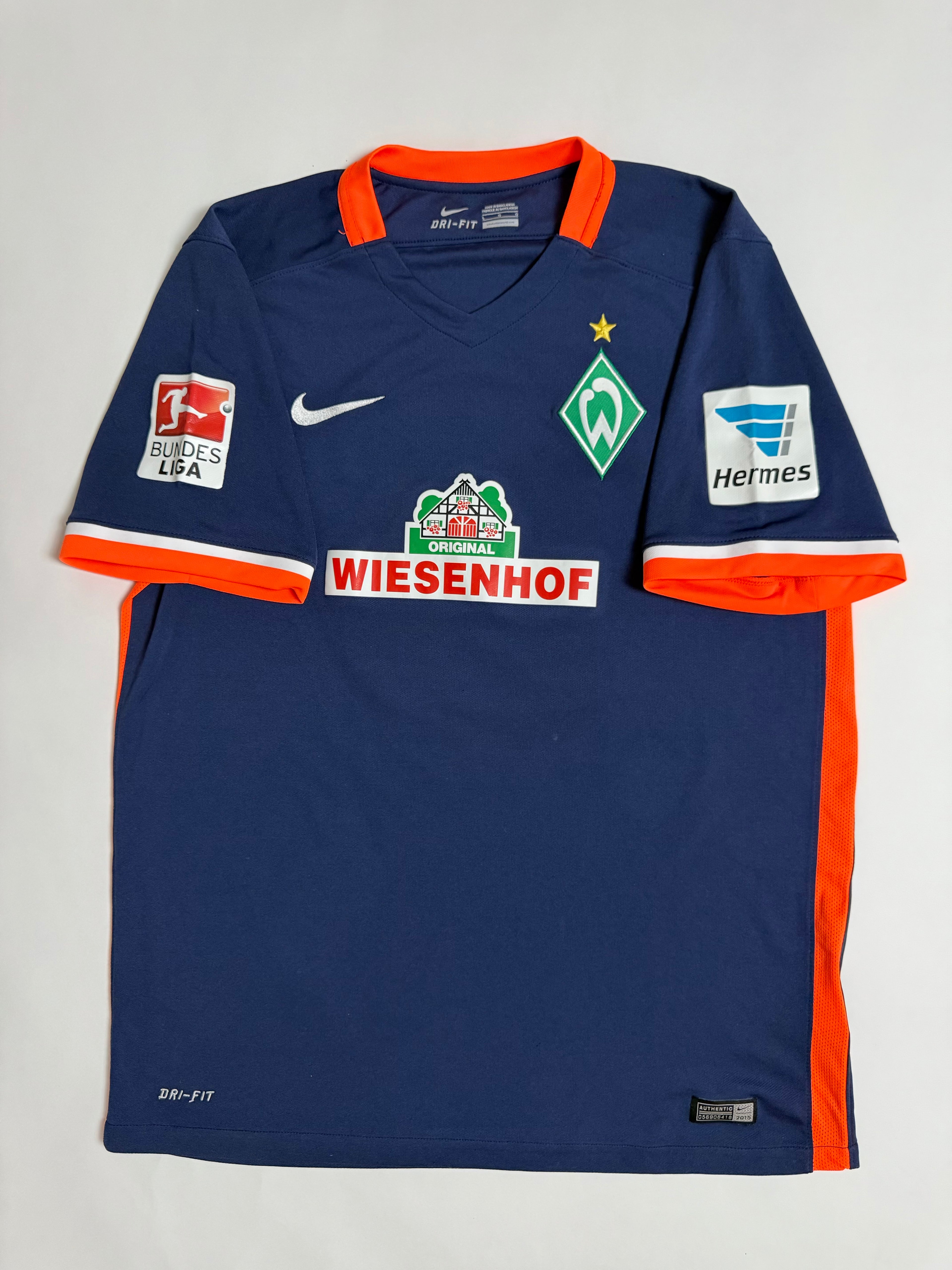 Werder Bremen Auswärtstrikot 15/16 - #16 Junuzovic - L