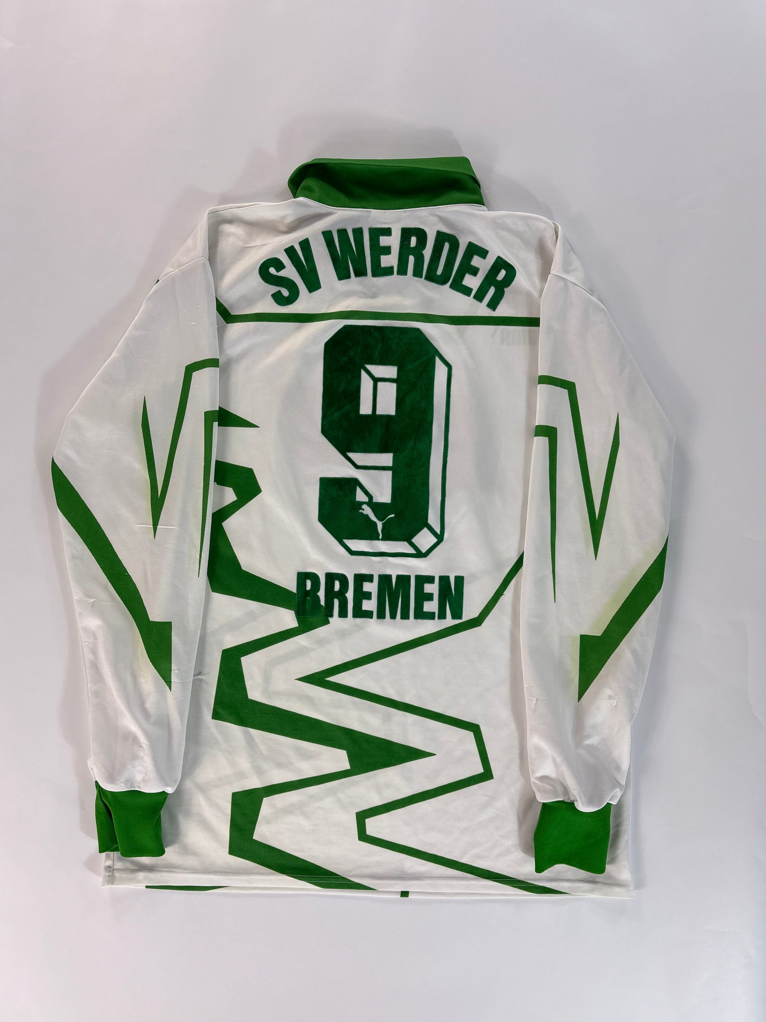 Werder Bremen Heimtrikot 1993/1994 - #9 Hobsch - L