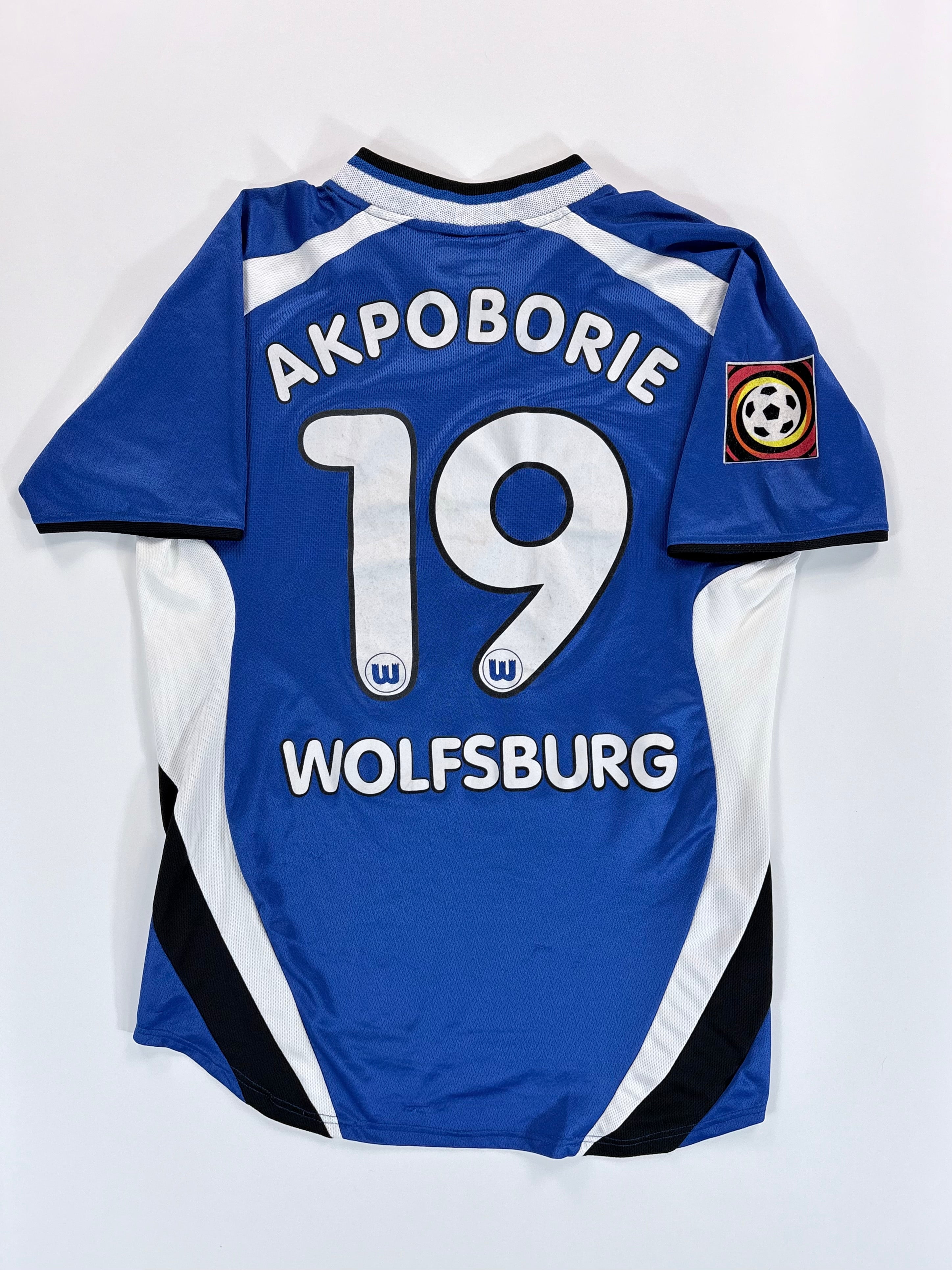 VfL Wolfsburg Heimtrikot 2000/2001 - #19 Akpoborie - XL - Spielertrikot