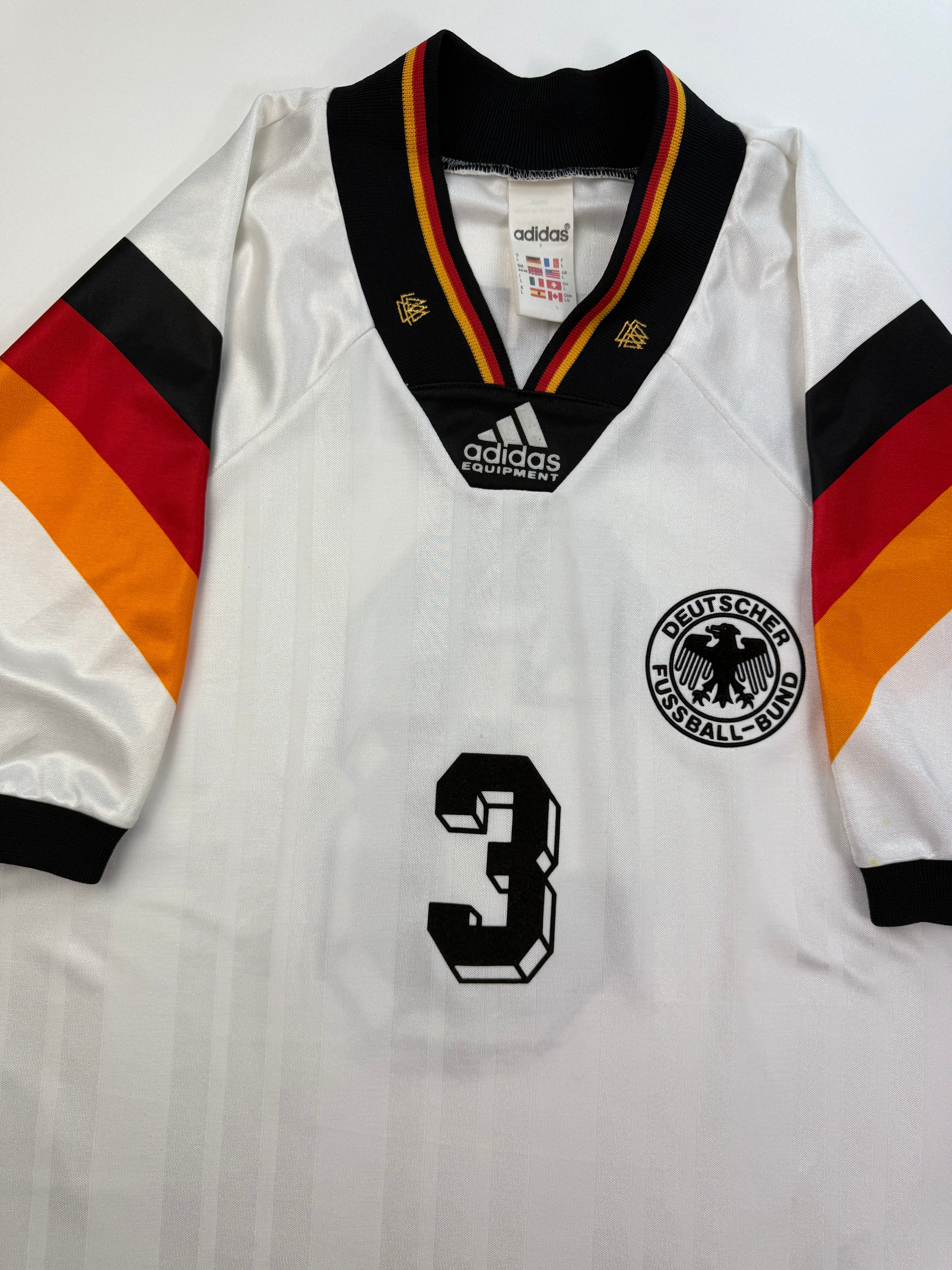 Deutschland Heimtrikot EM 1992 - #3 Brehme - L
