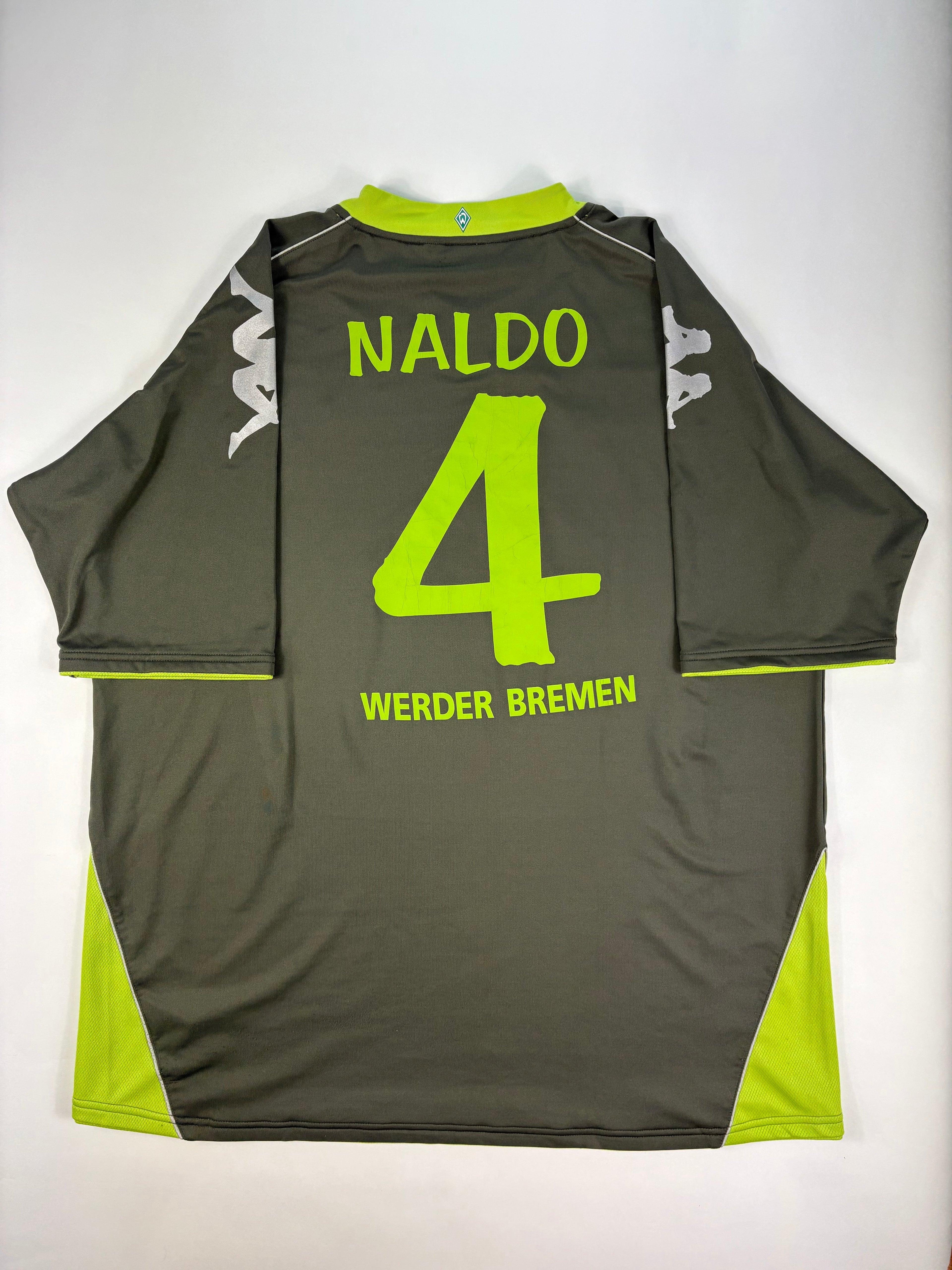 Werder Bremen Auswärtstrikot 2007/2008 - #4 Naldo - XXXL