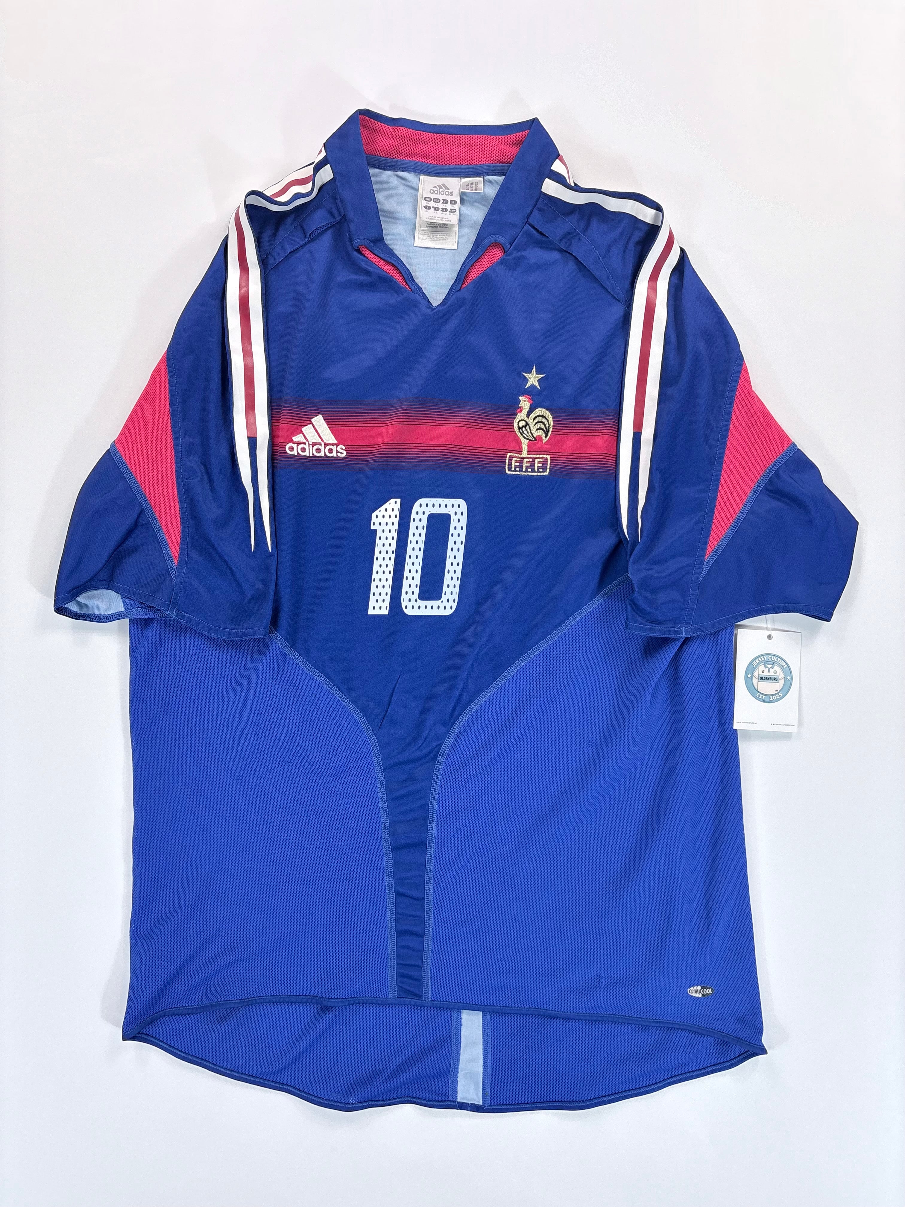 Frankreich Heimtrikot EM 2004 - #10 Zidane - XL