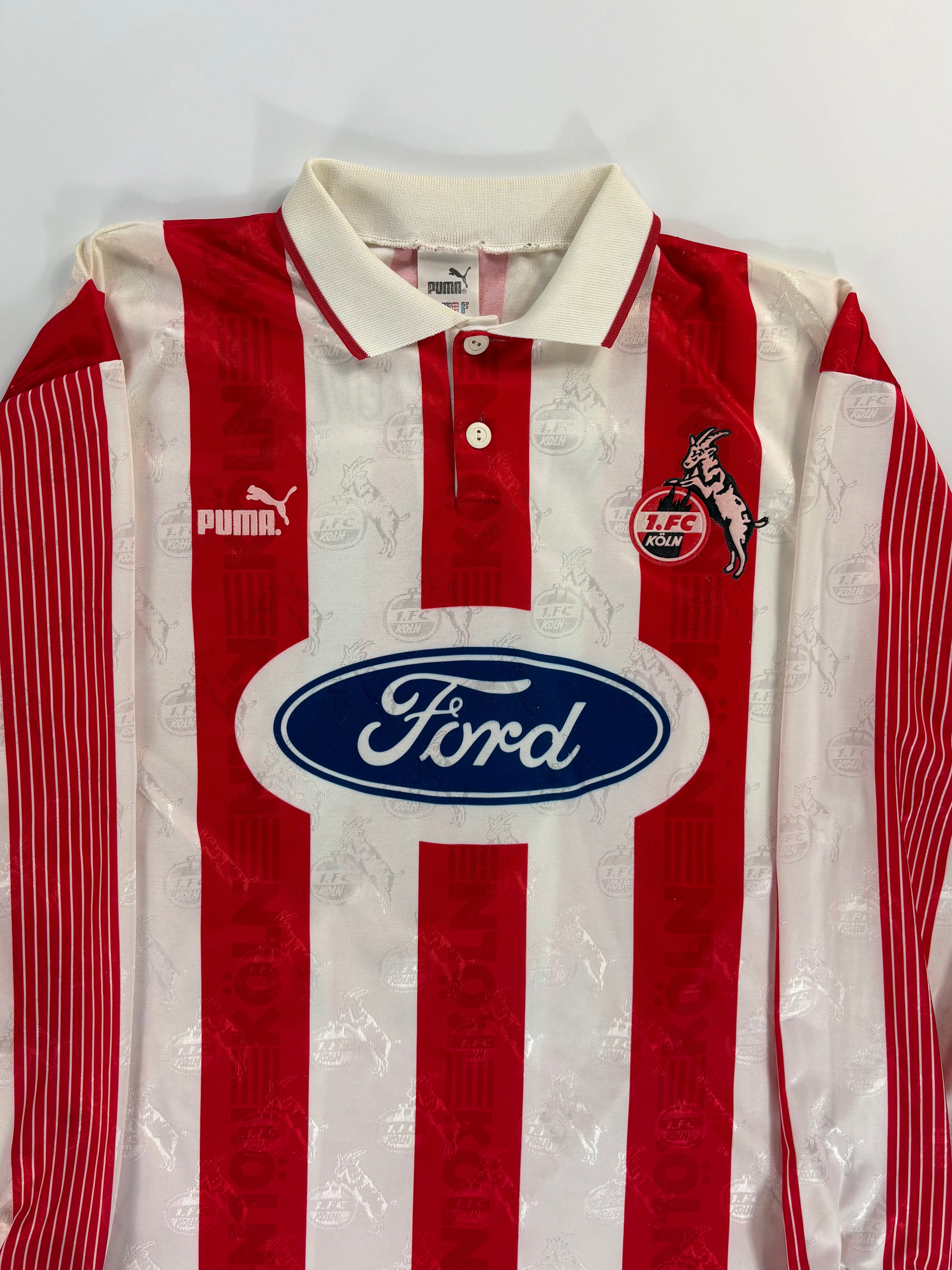 1. FC Köln Heimtrikot 1995/1996 - #8 Munteanu - XL