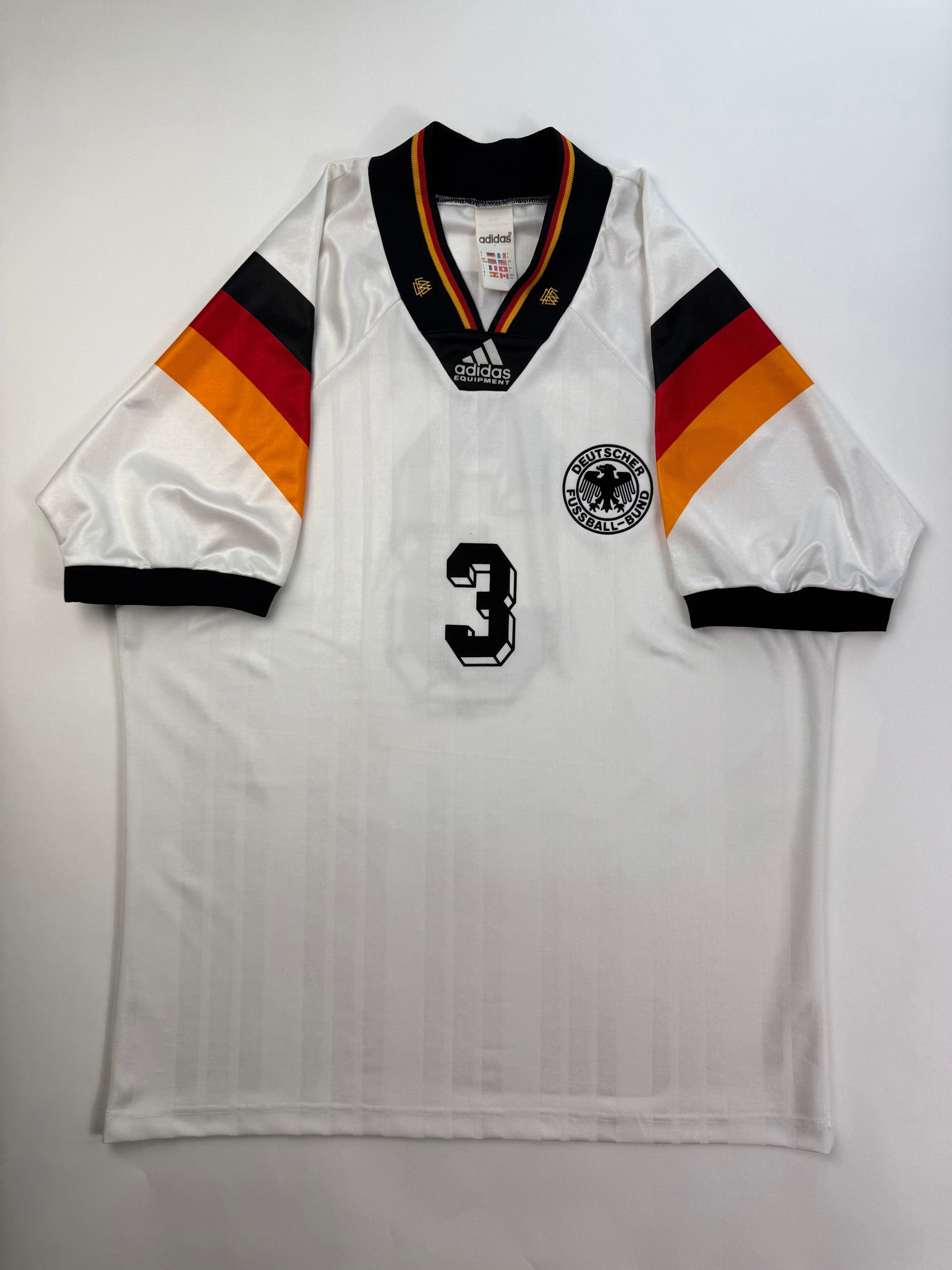 Deutschland Heimtrikot EM 1992 - #3 Brehme - L