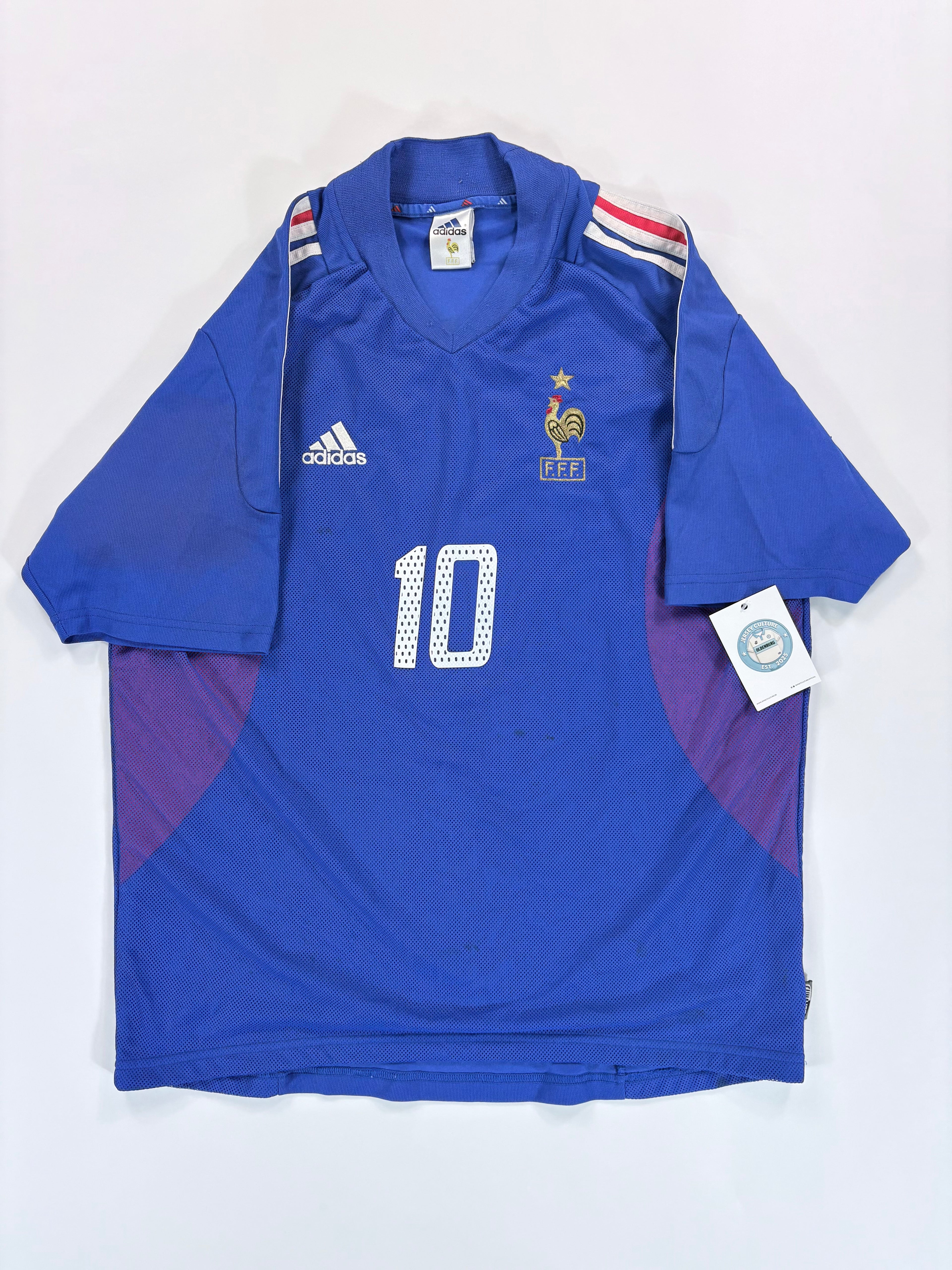 Frankreich Heimtrikot WM 2002 - #10 Zidane - L