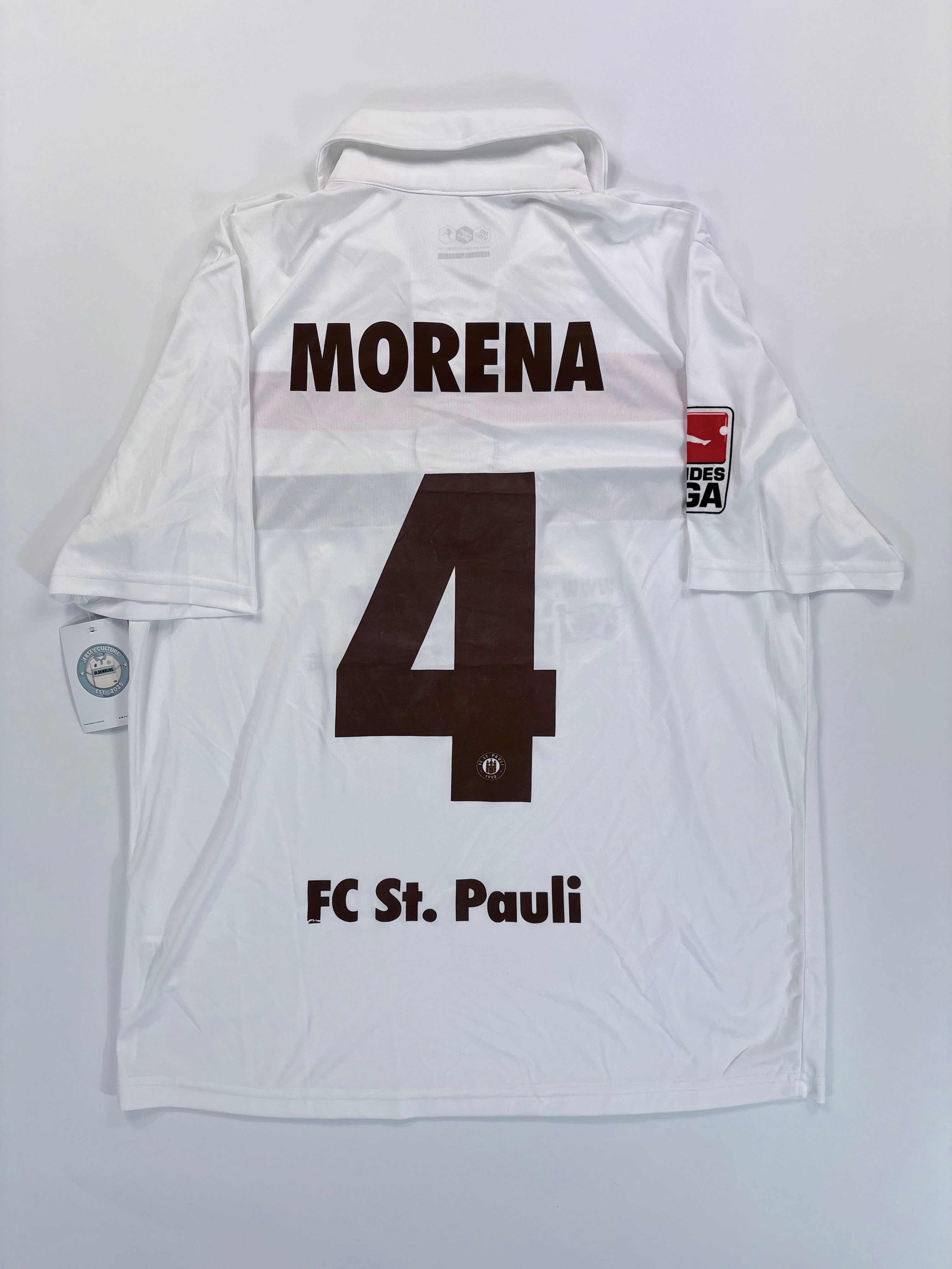 St. Pauli Auswärtstrikot 2009/2010 - #4 Morena - L - Matchworn