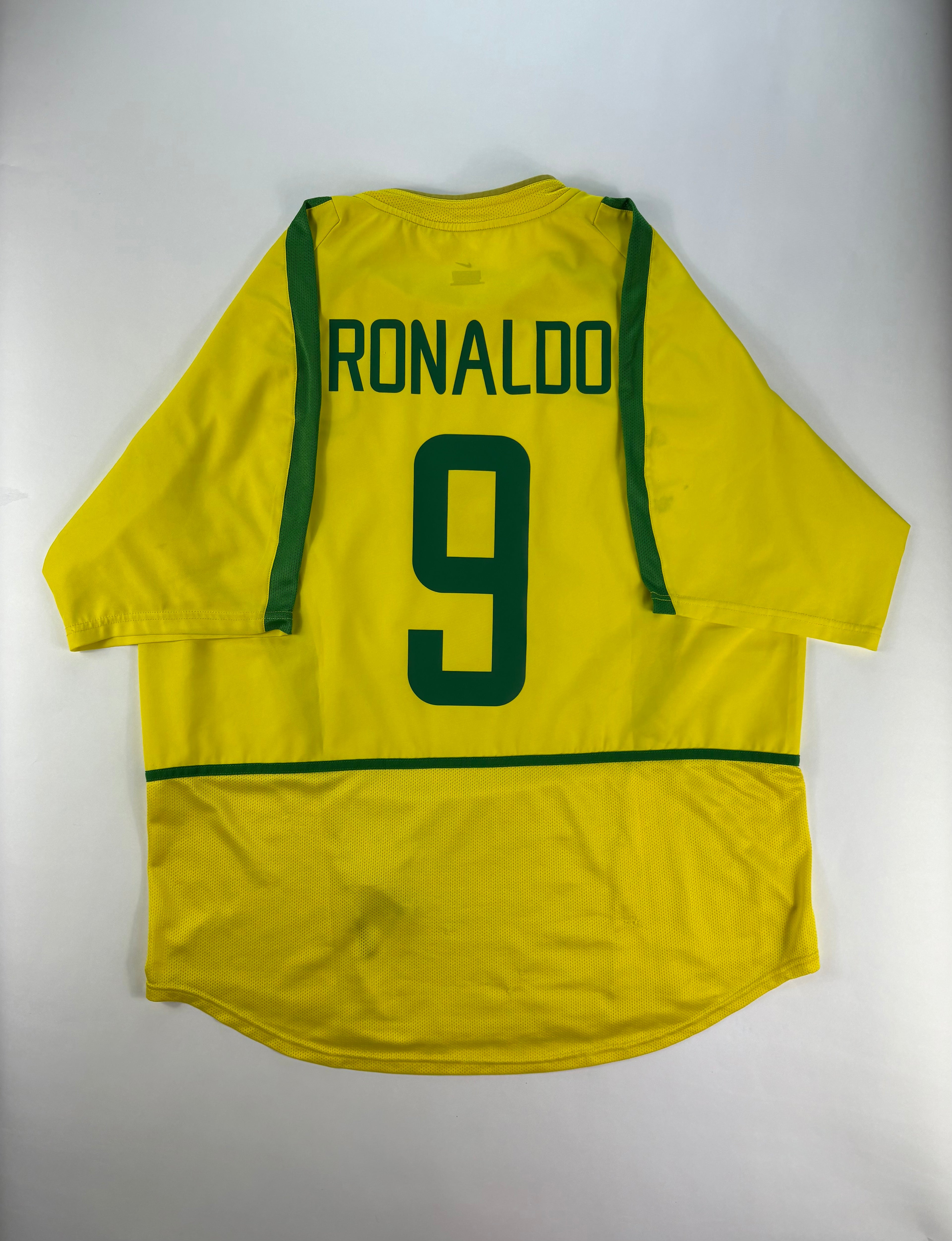 Brasilien Heimtrikot WM 2002 - #9 Ronaldo - XL