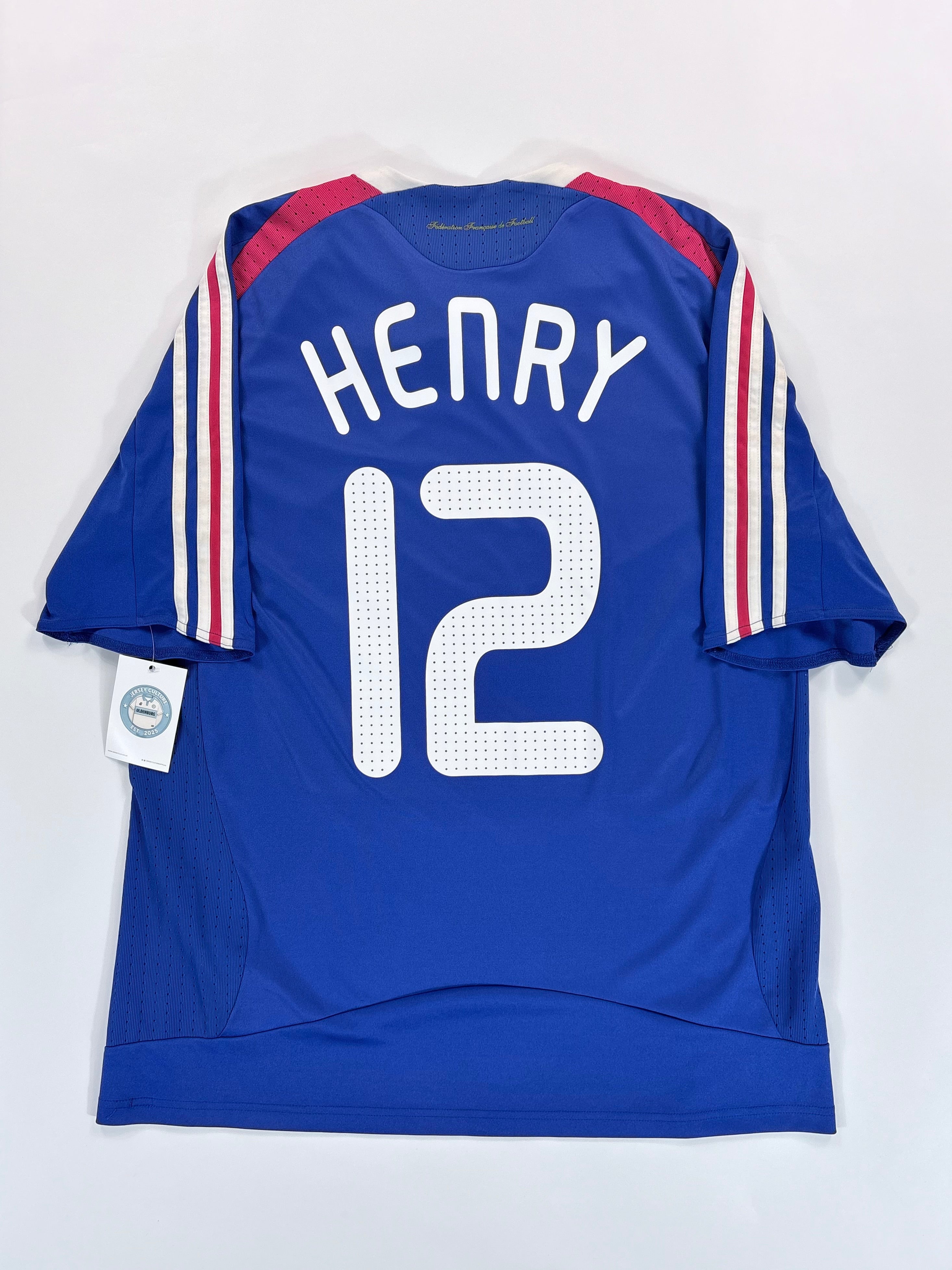 Frankreich Heimtrikot EM 2008 - #12 Henry - L