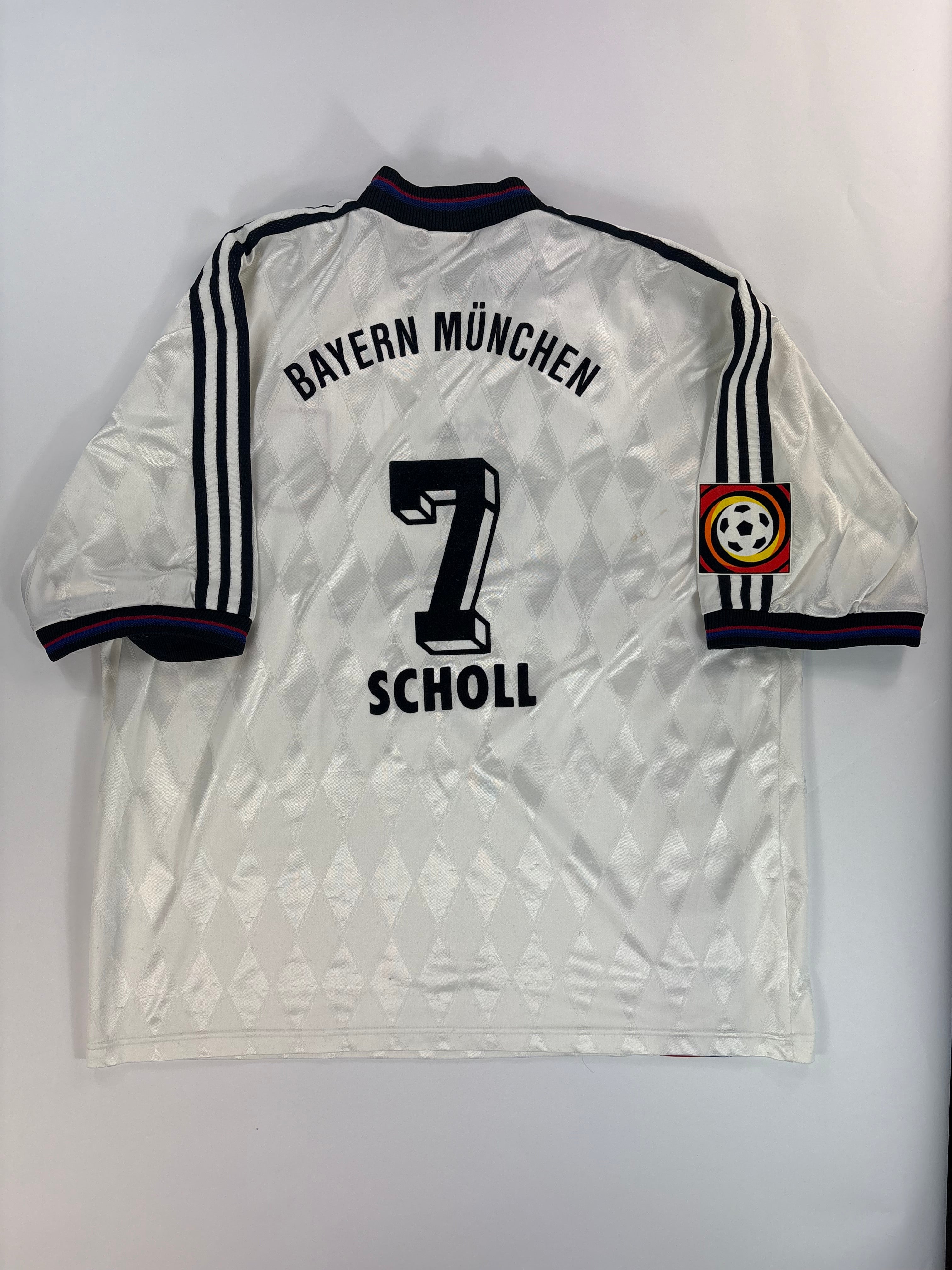Bayern München Auswärtstrikot 1996/1997  - #7 Scholl - XXL