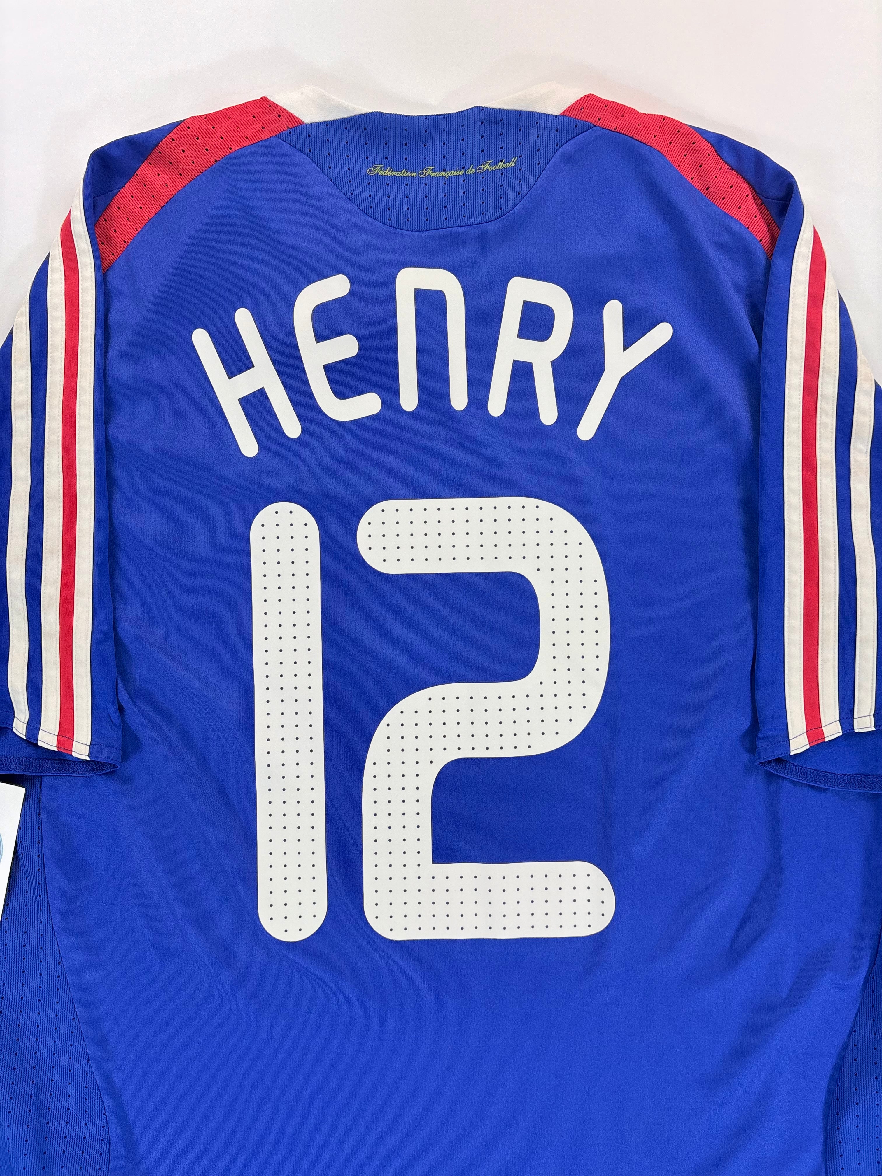 Frankreich Heimtrikot EM 2008 - #12 Henry - L