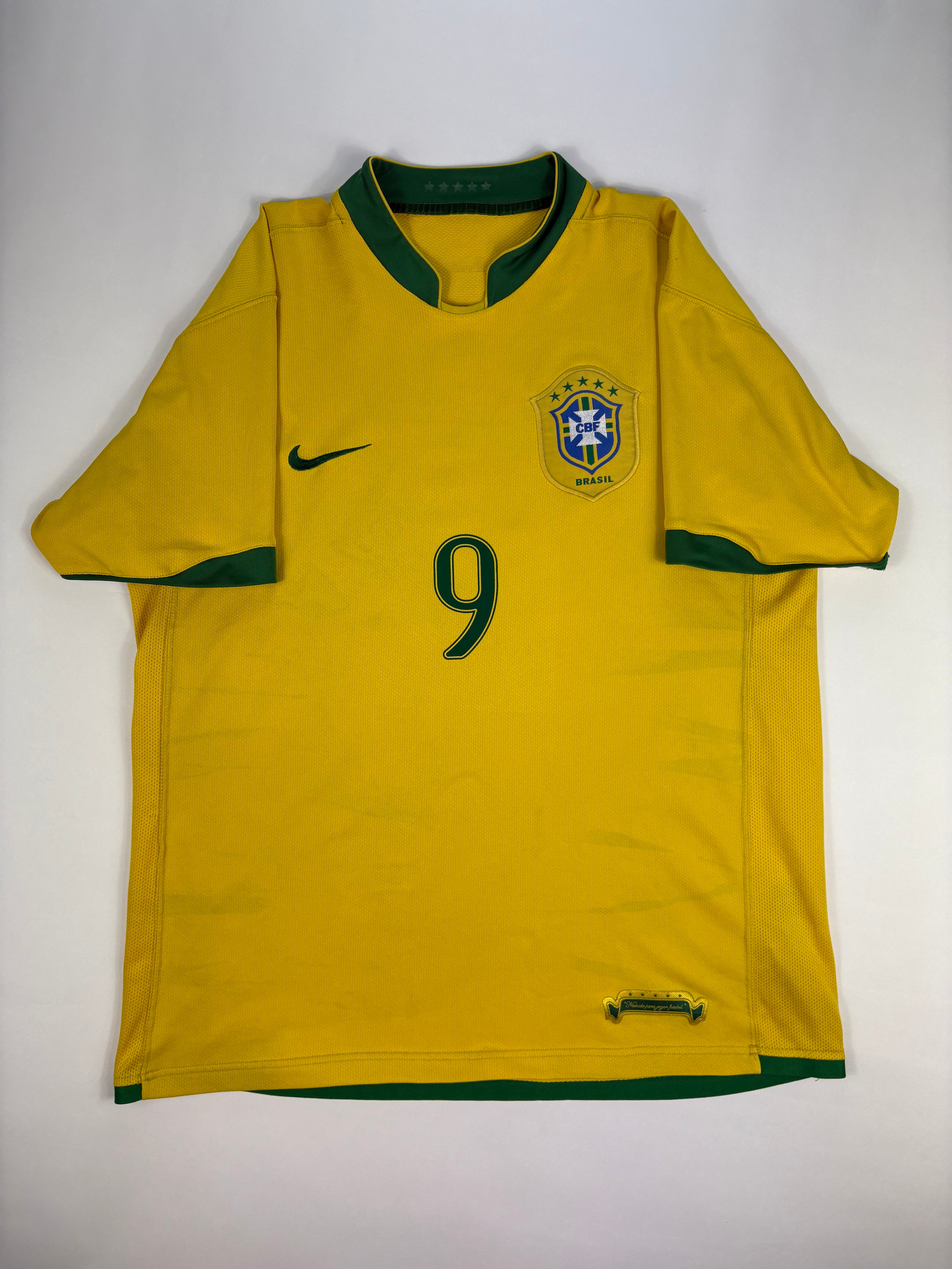 Brasilien Heimtrikot WM 2006 - #9 Ronaldo - L